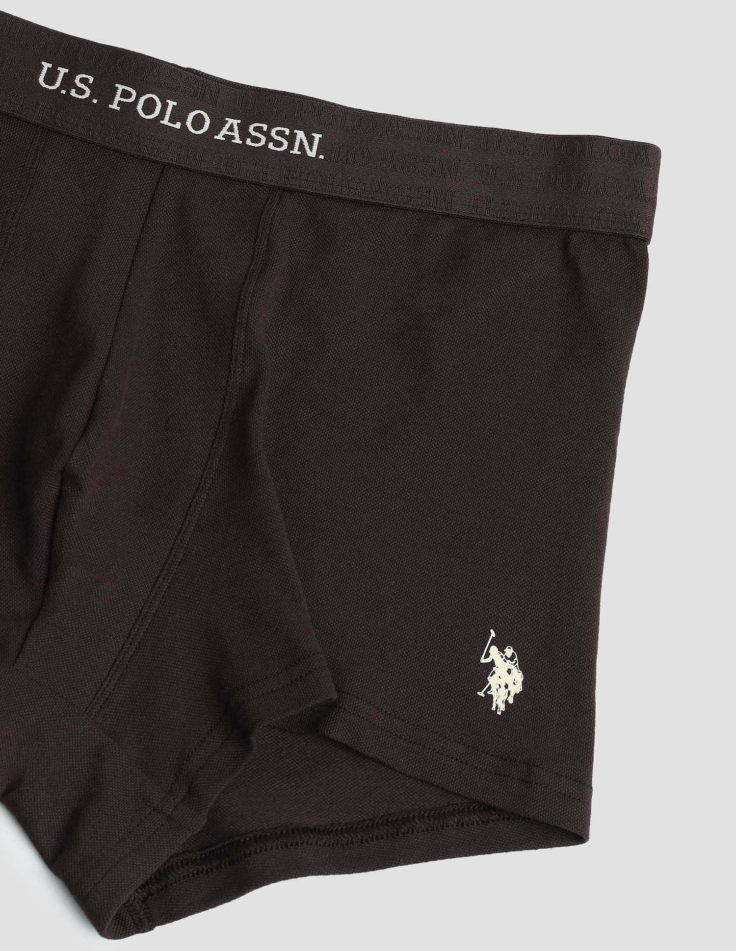 Anti Microbial Solid ET006 Trunks - Pack of 1 Mulch - U.S. POLO ASSN. | Large