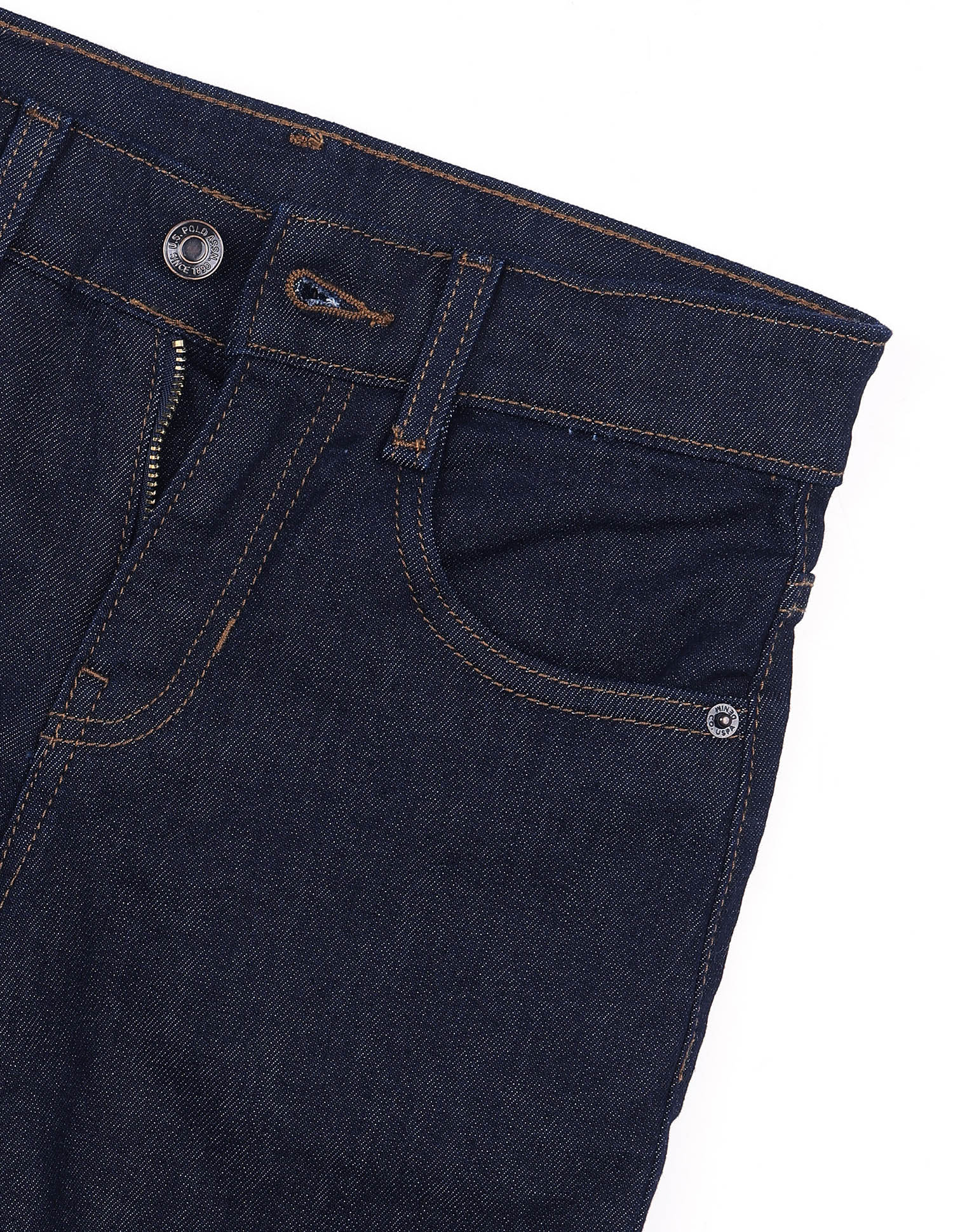 Baggy Fit Rinsed Jeans Dark Blue - U.S. Polo Assn. India | Large