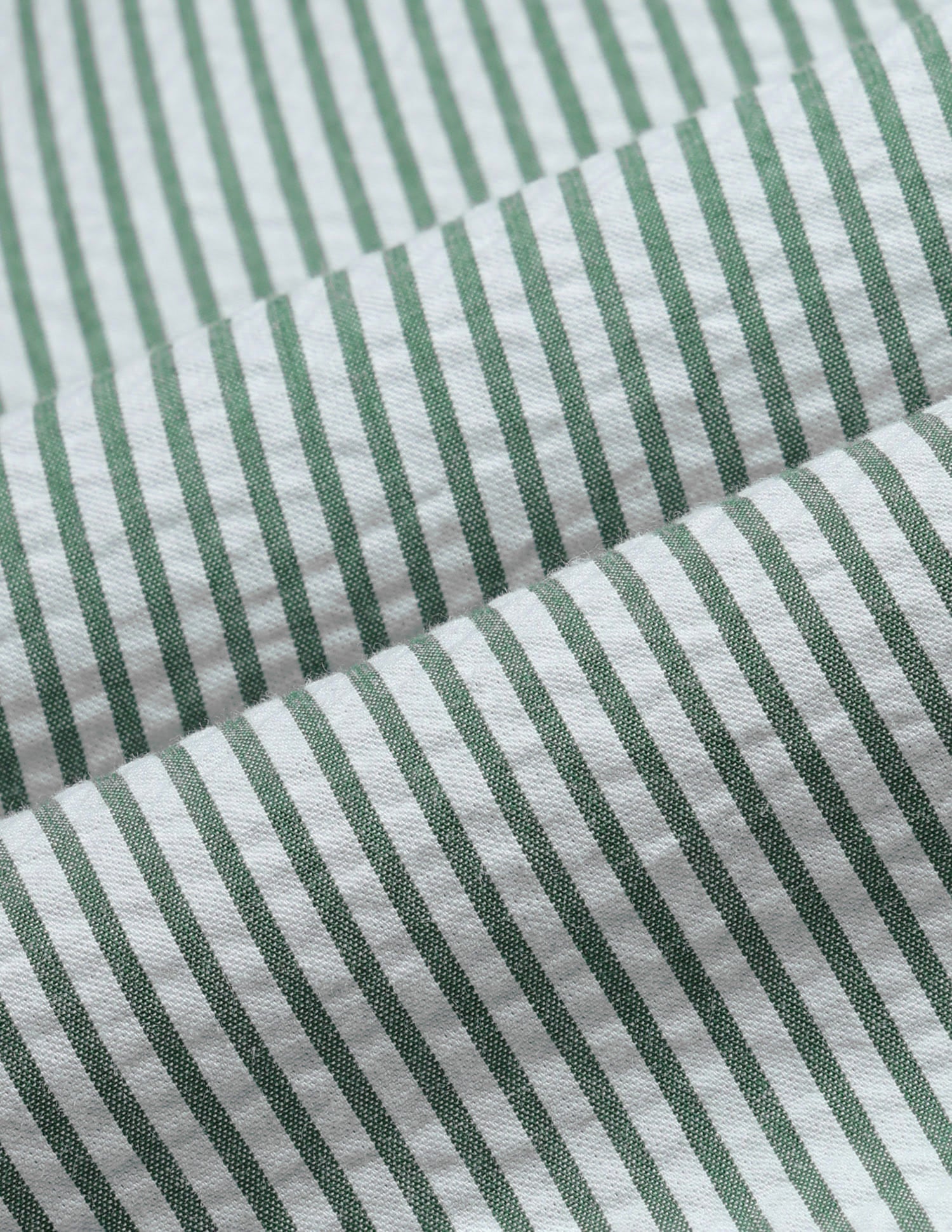 Vertical Striped Boxy Fit Shirt Green - U.S. Polo Assn. India | Large