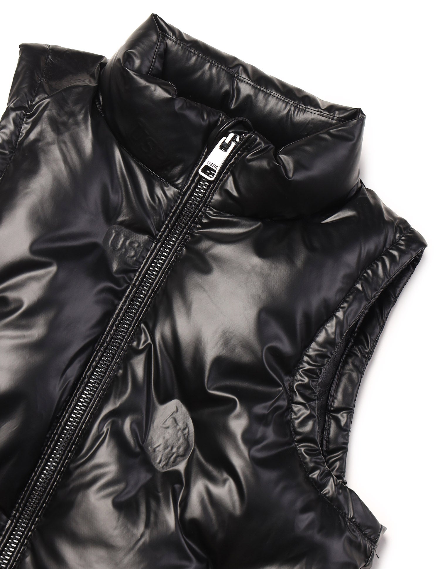 Boys Solid Regular Fit Jacket Black - U.S. POLO ASSN. | Large