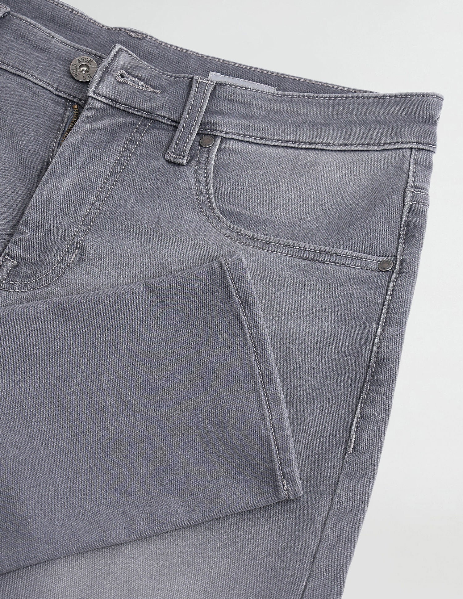 Henry Tapered Cropped Grey Jeans Grey - U.S. POLO ASSN. | Large