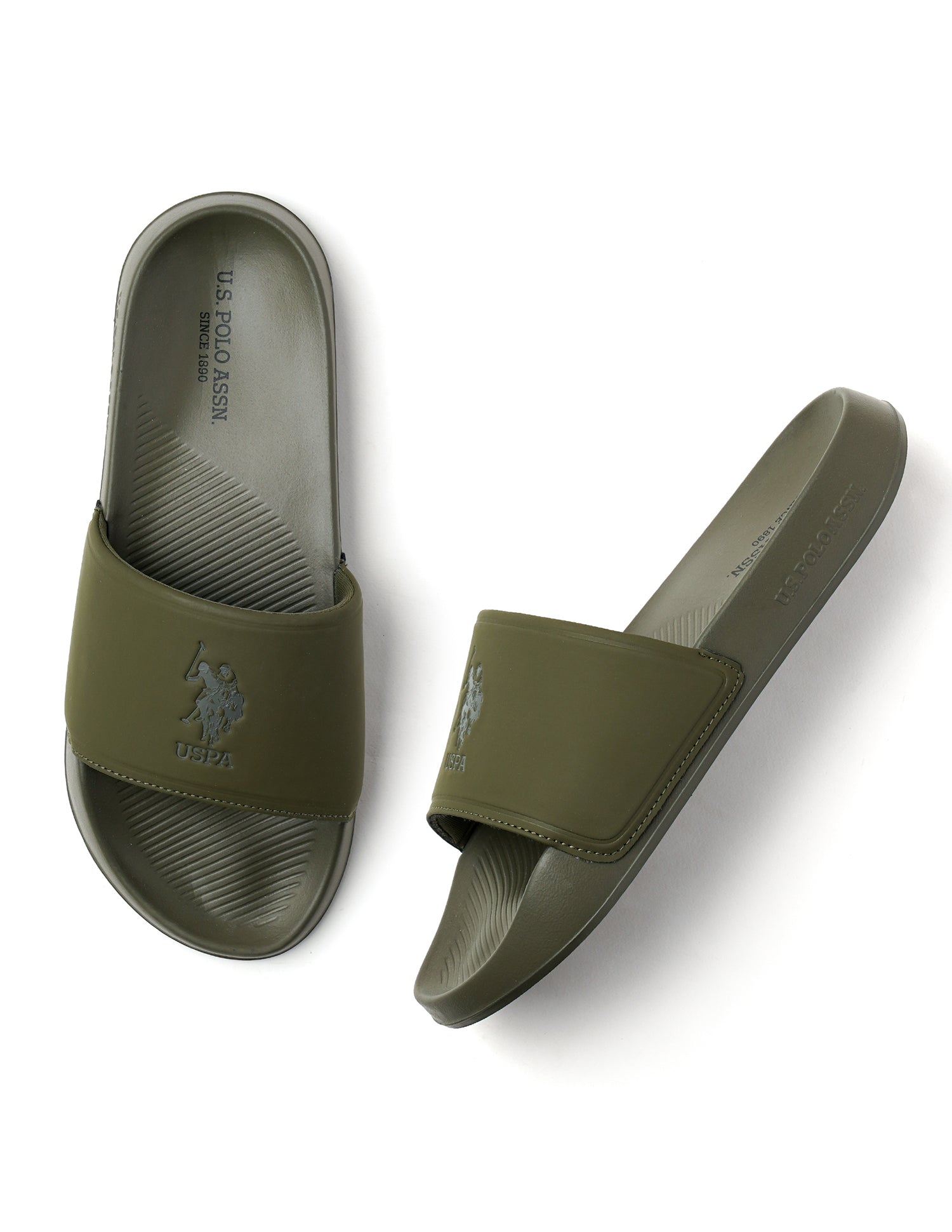 Men Roan Sliders Dark Green - U.S. Polo Assn. India | Large