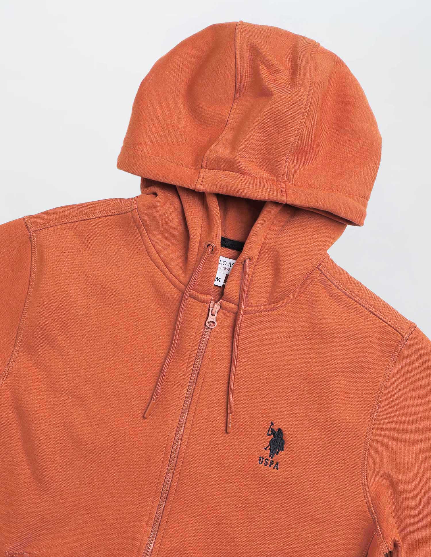 Solid Hooded Sweatshirt Rust - U.S. POLO ASSN. | Large