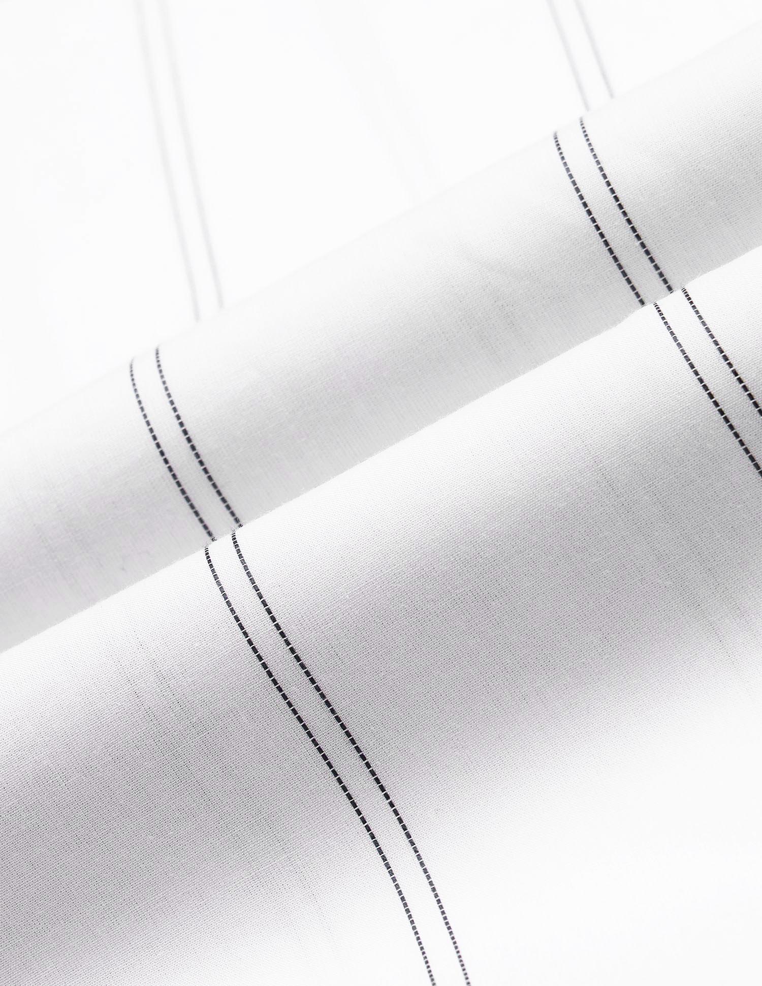 Vertical Striped Dobby Shirt White - U.S. POLO ASSN. | Large