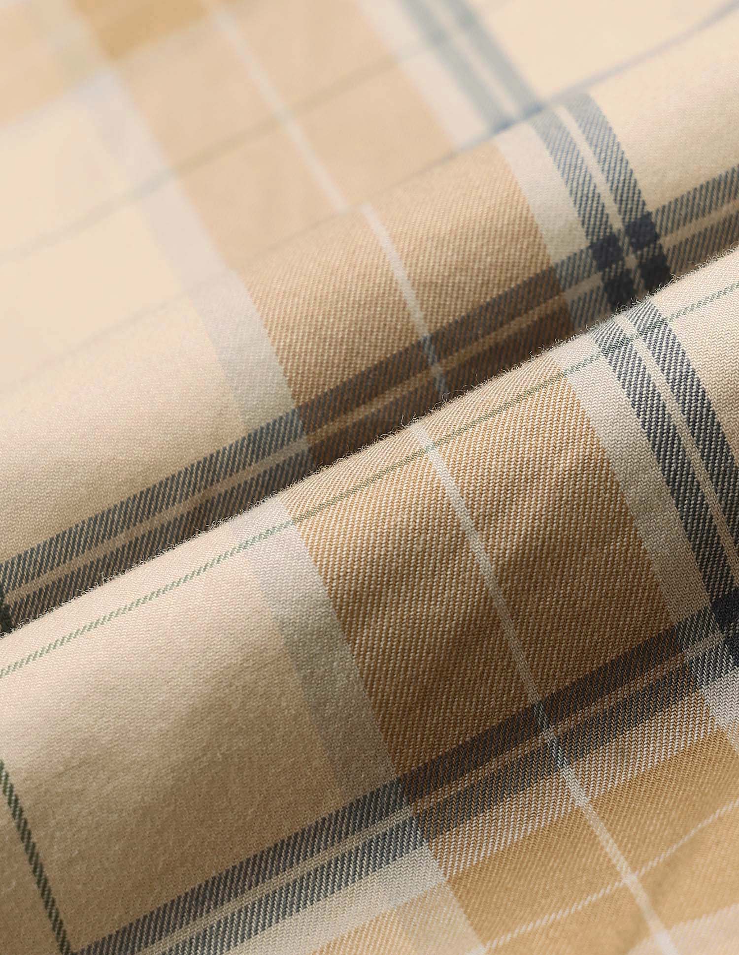 Twill Plaid Checked Shirt Khaki - U.S. POLO ASSN. | Large