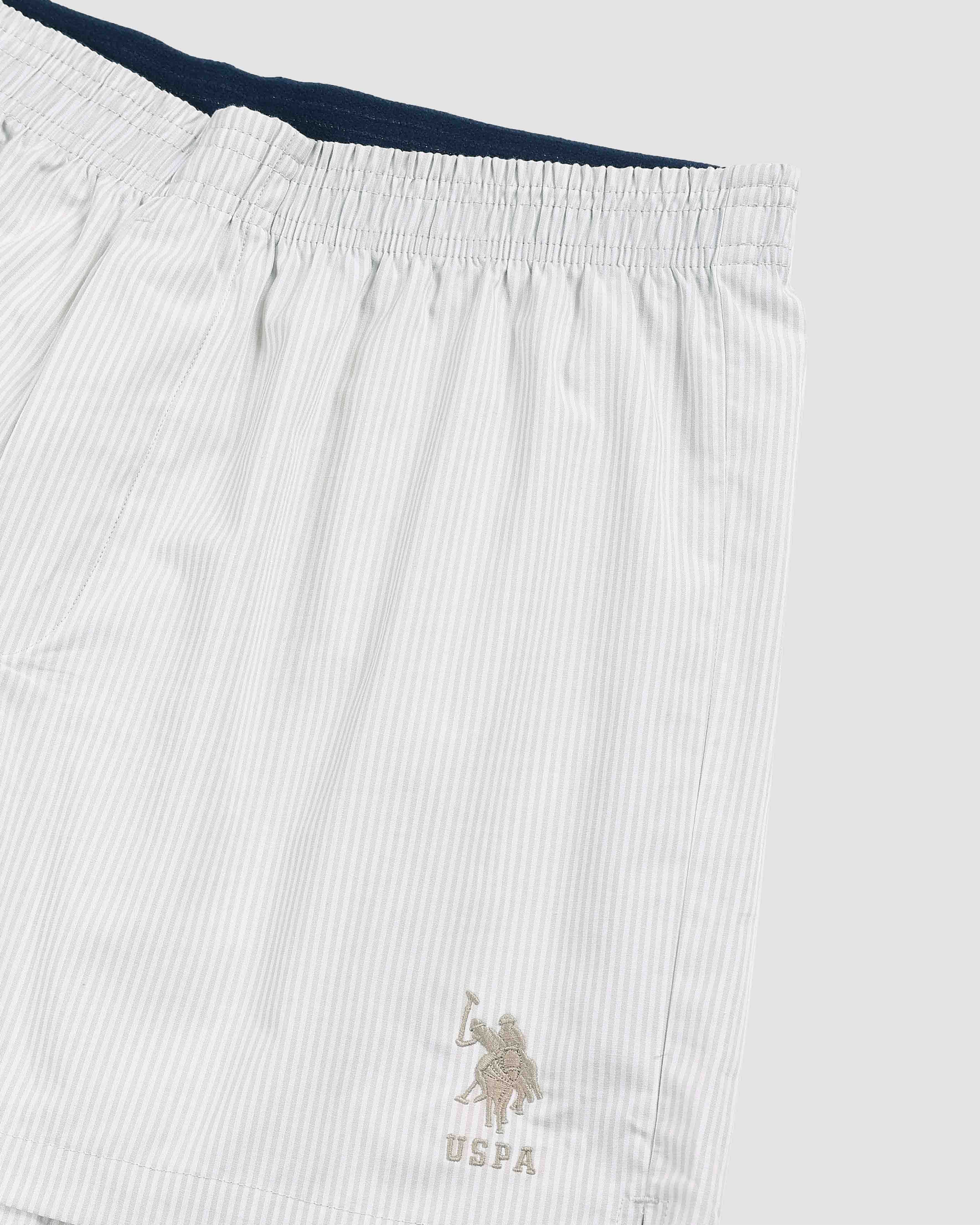 Pure Cotton EX004  Boxer Shorts - Pack of 1 Beige and White - U.S. POLO ASSN. | Large