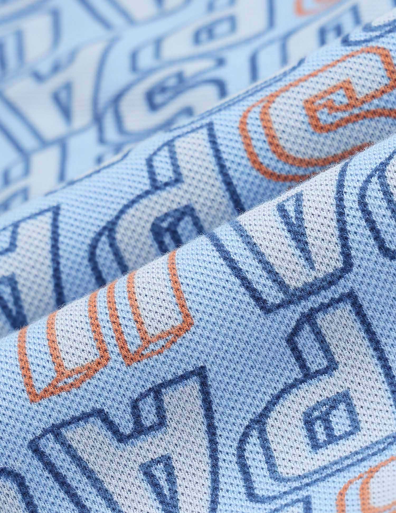 Boys Brand Printed Regular Fit Polo Shirt Light Blue - U.S. POLO ASSN. | Large