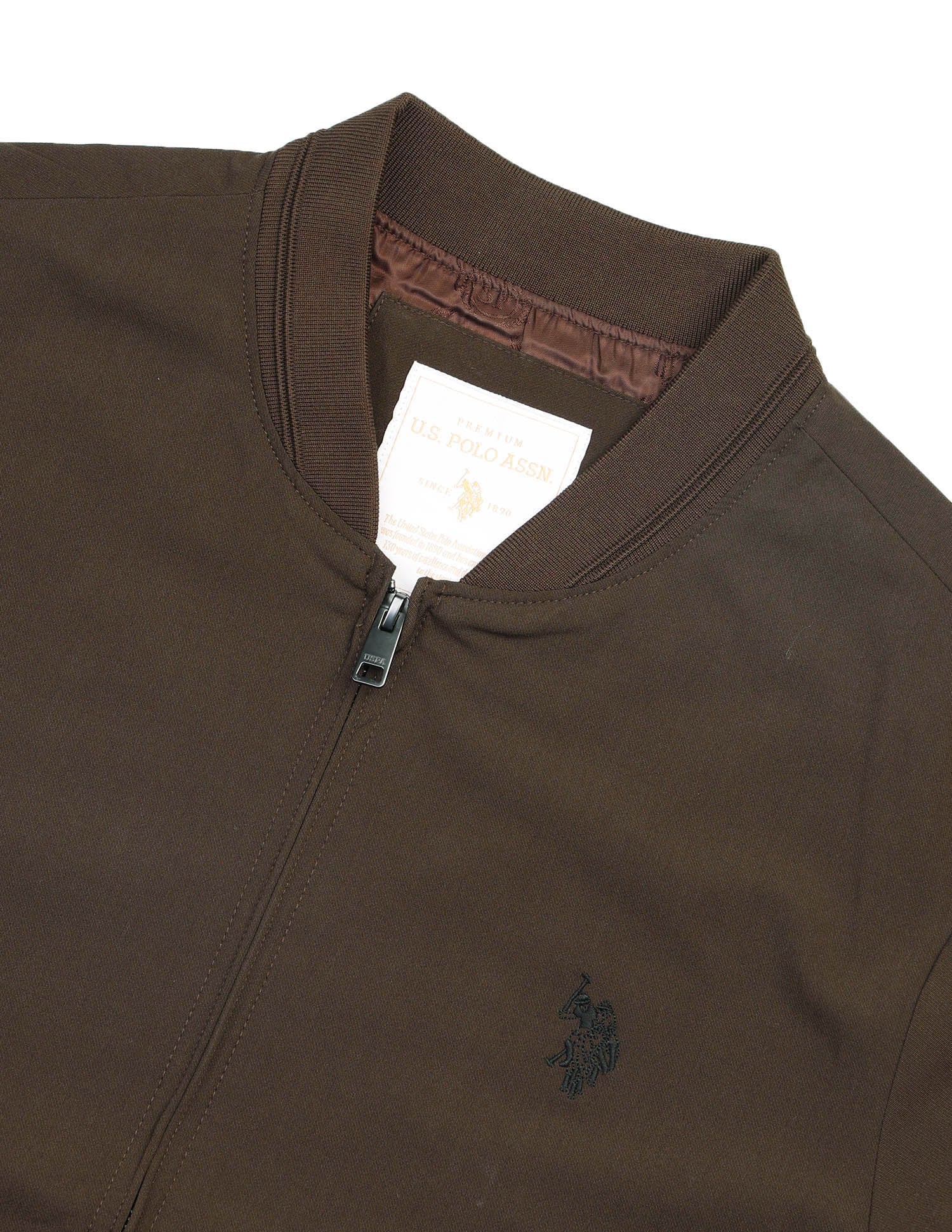 Equestrian Aisle Theater Regular Fit Jacket Coffee - U.S. Polo Assn. India | Large