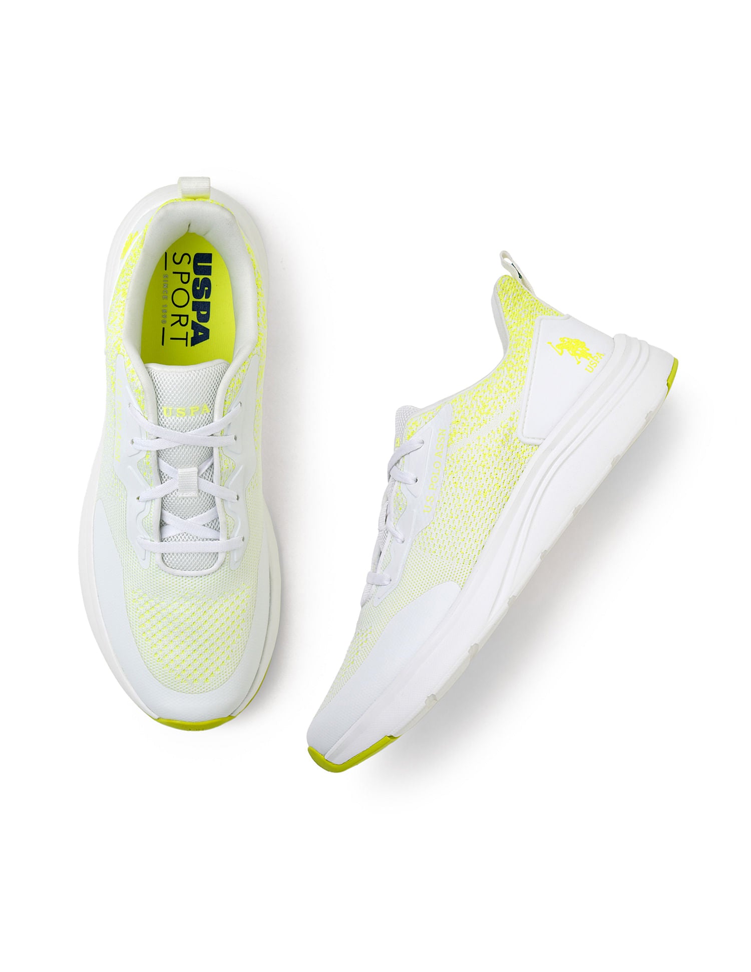 Men Peyton 3.0 Off White Uspa Sport  Sneakers White and Yellow - U.S. Polo Assn. India | Large