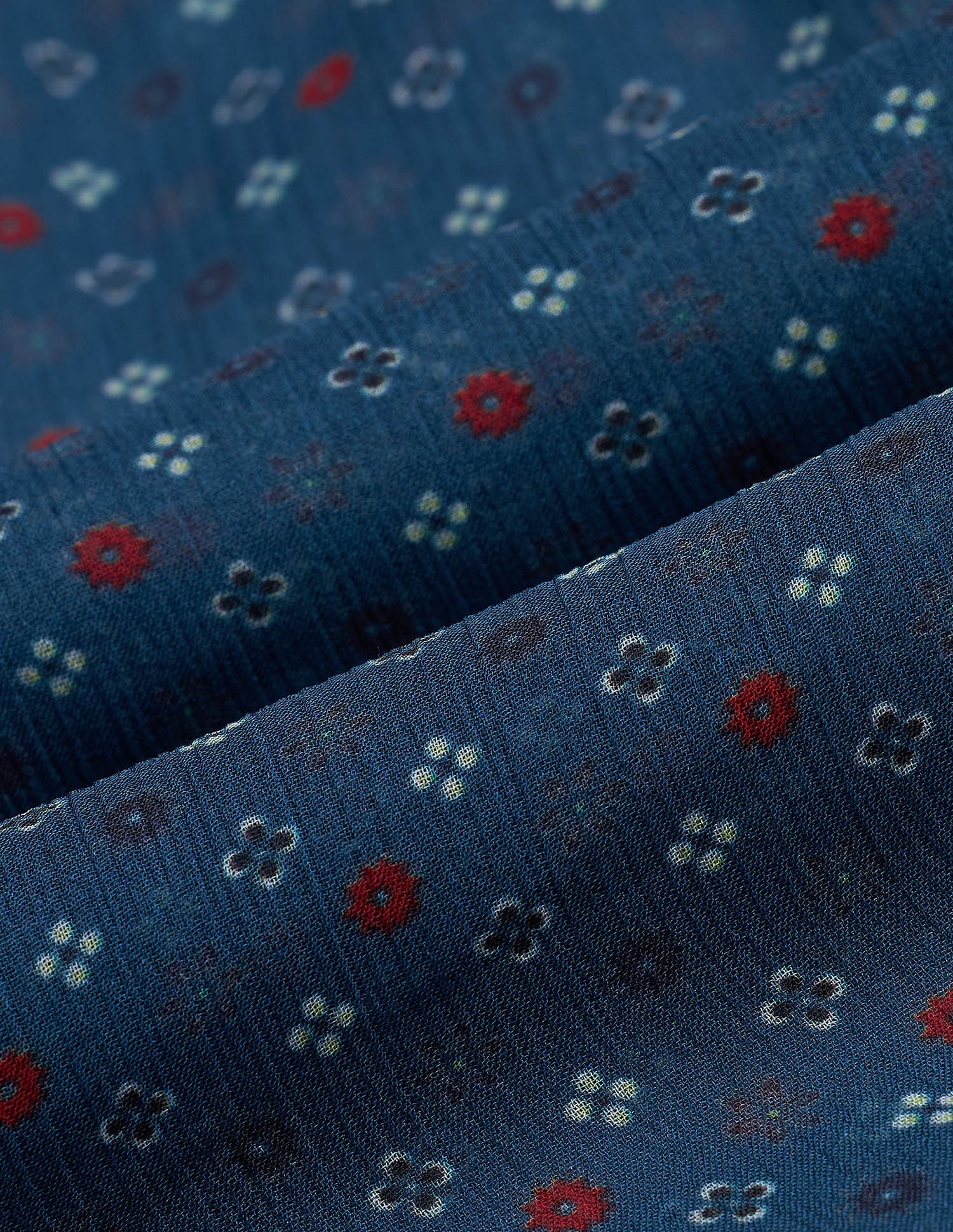 Boho Printed Crinkled Chiffon Top Multicolor - U.S. POLO ASSN. | Large