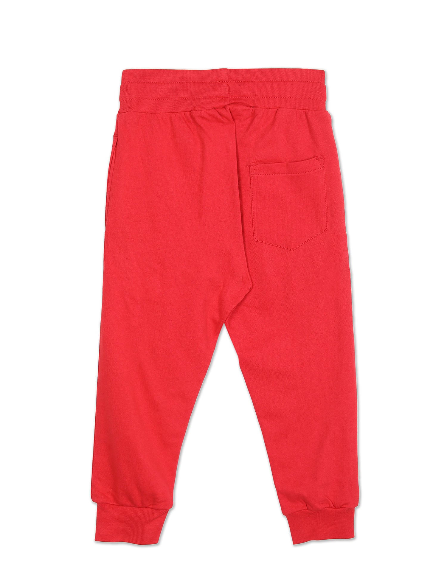 Boys Red Mid Rise Solid Joggers Red - U.S. POLO ASSN. | Large