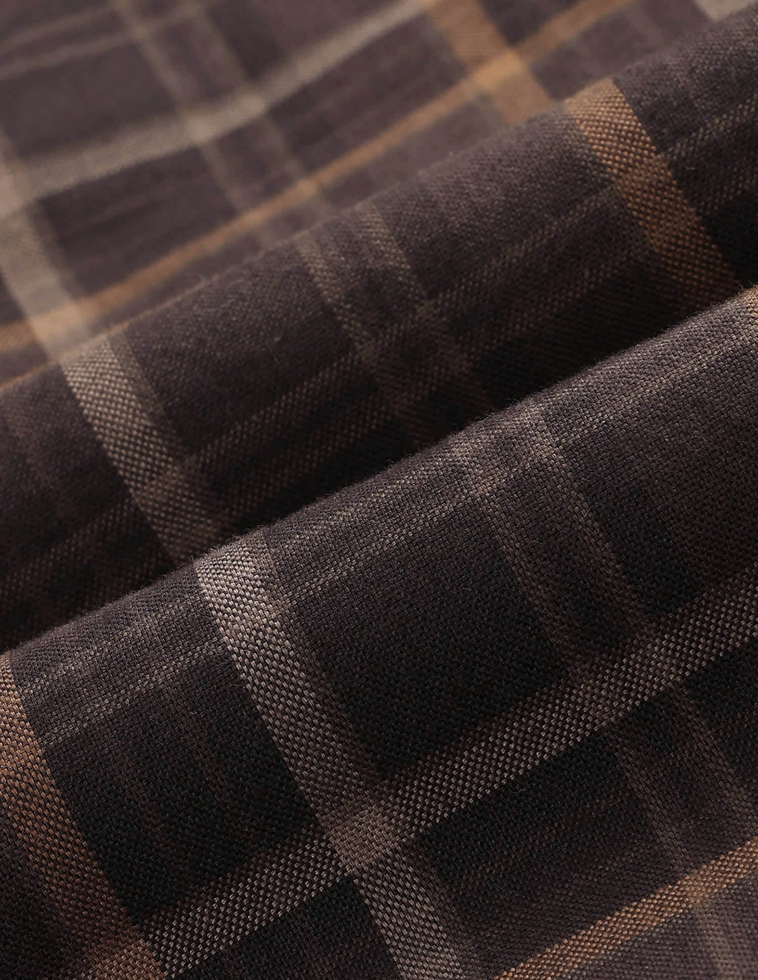 Tartan Checked Tailored Fit Shirt Brown - U.S. POLO ASSN. | Large