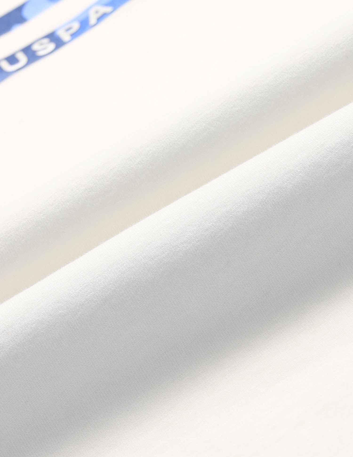 Brand Printed Muscle Fit T-Shirt Ivory - U.S. POLO ASSN. | Large