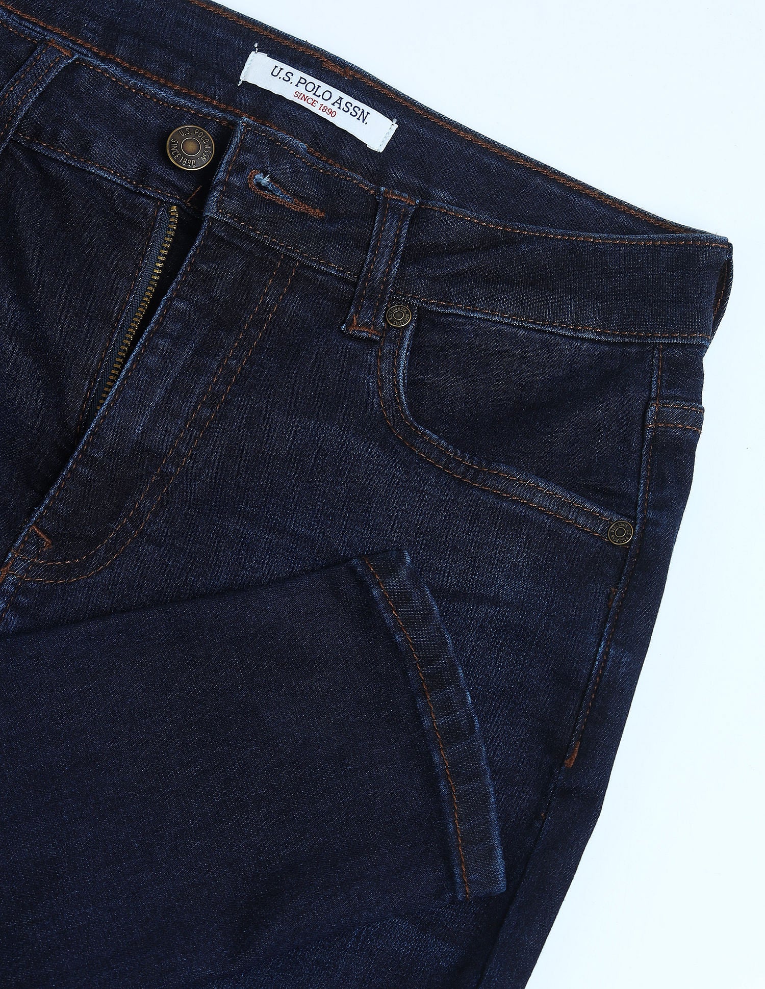 High Rise Super Skinny Fit Jeans Dark Blue - U.S. POLO ASSN. | Large