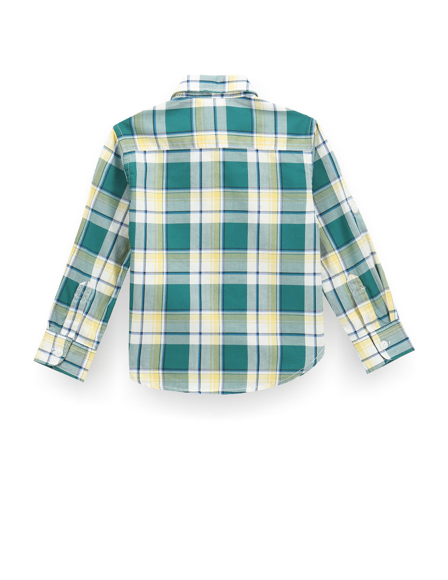Pure Cotton Plaid Shirt Dark Green - U.S. POLO ASSN. | Large