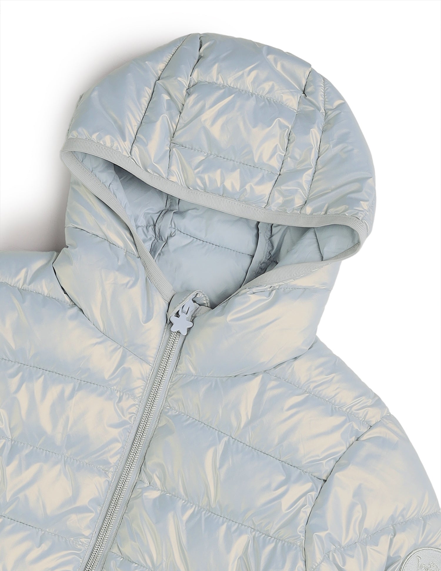 Girls Nylon Puffer Jacket Light Blue - U.S. POLO ASSN. | Large