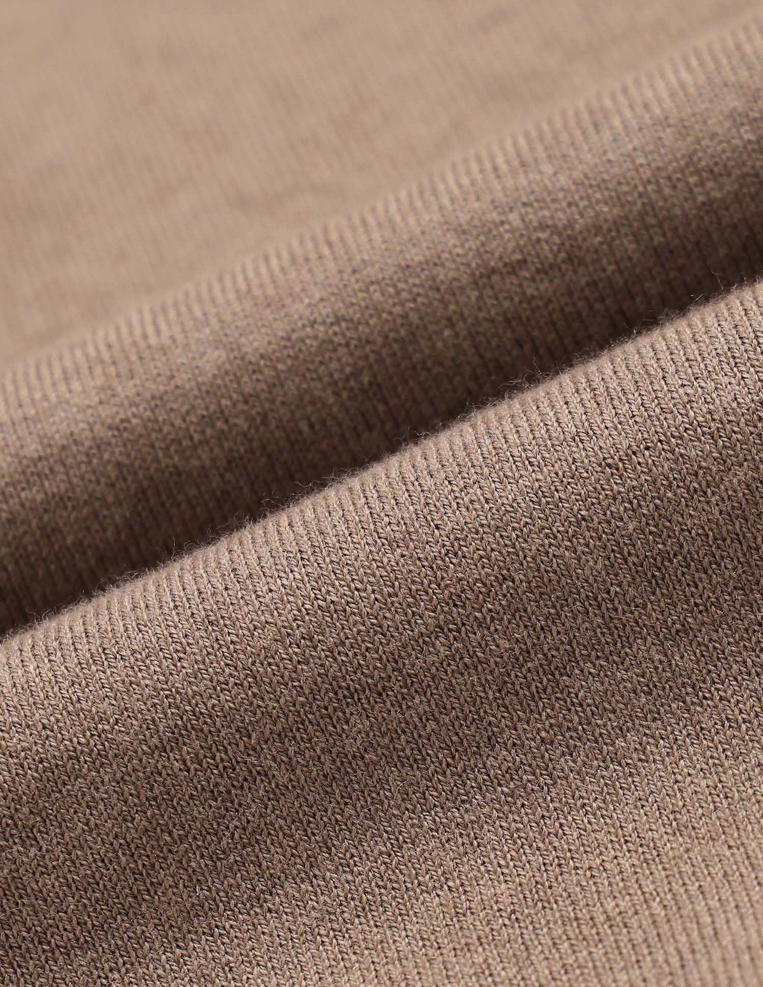 Heathered Regular Fit Sweater Light Brown - U.S. POLO ASSN. | Large