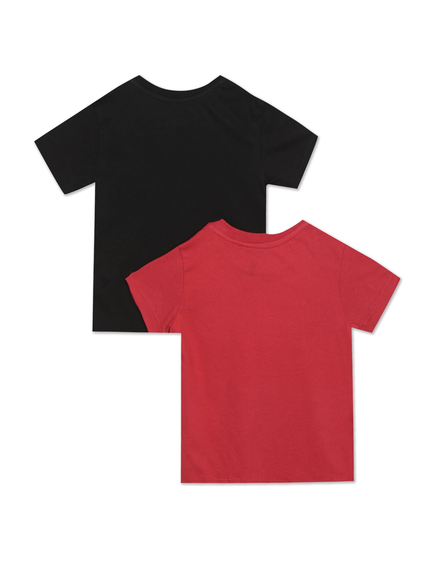 Boys Assorted Cotton Brand Print T-Shirt - Pack Of 2 Red and Black - U.S. POLO ASSN. | Large