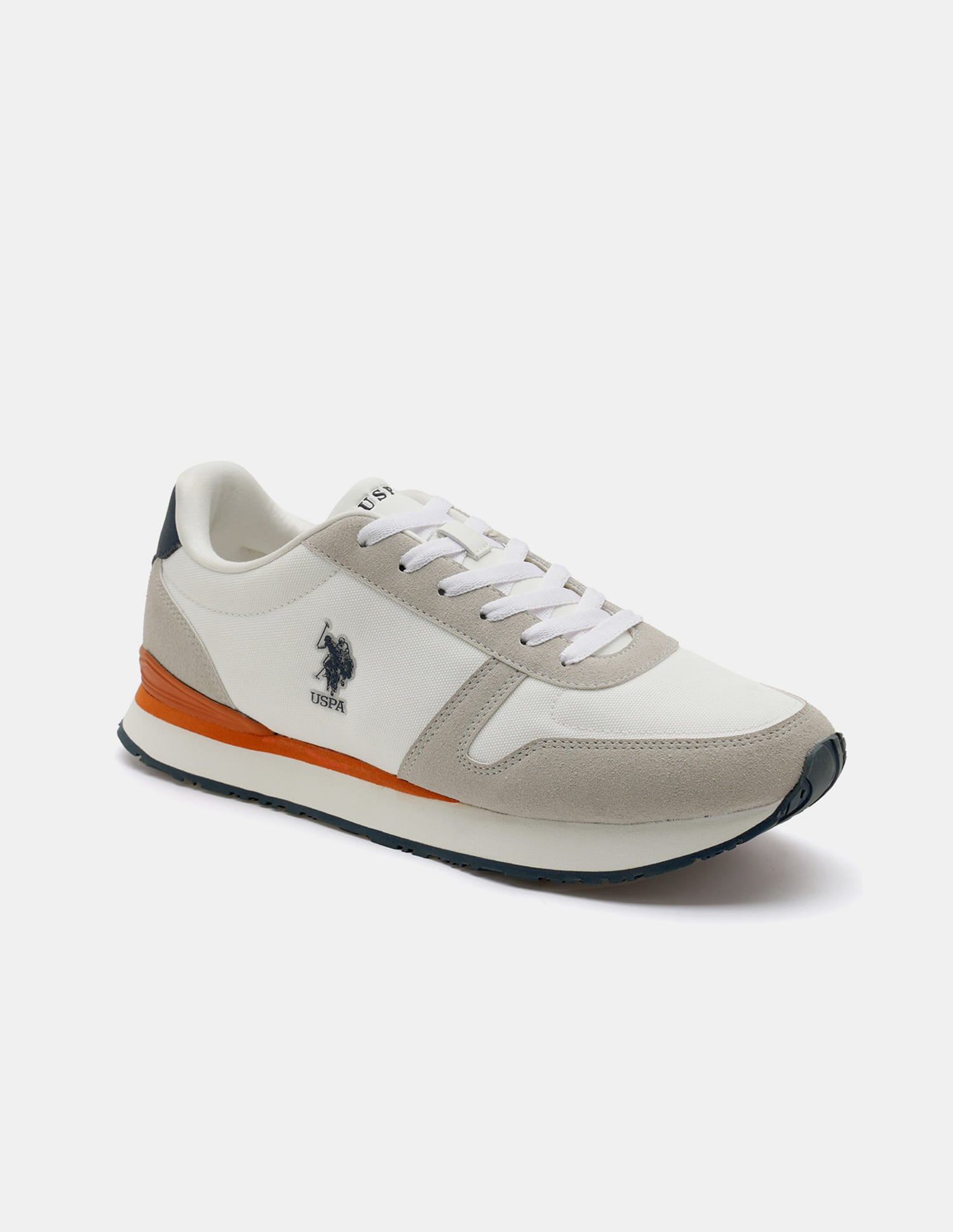Men Tregon 2.0 Colourblocked Sneakers Off White - U.S. Polo Assn. India | Large