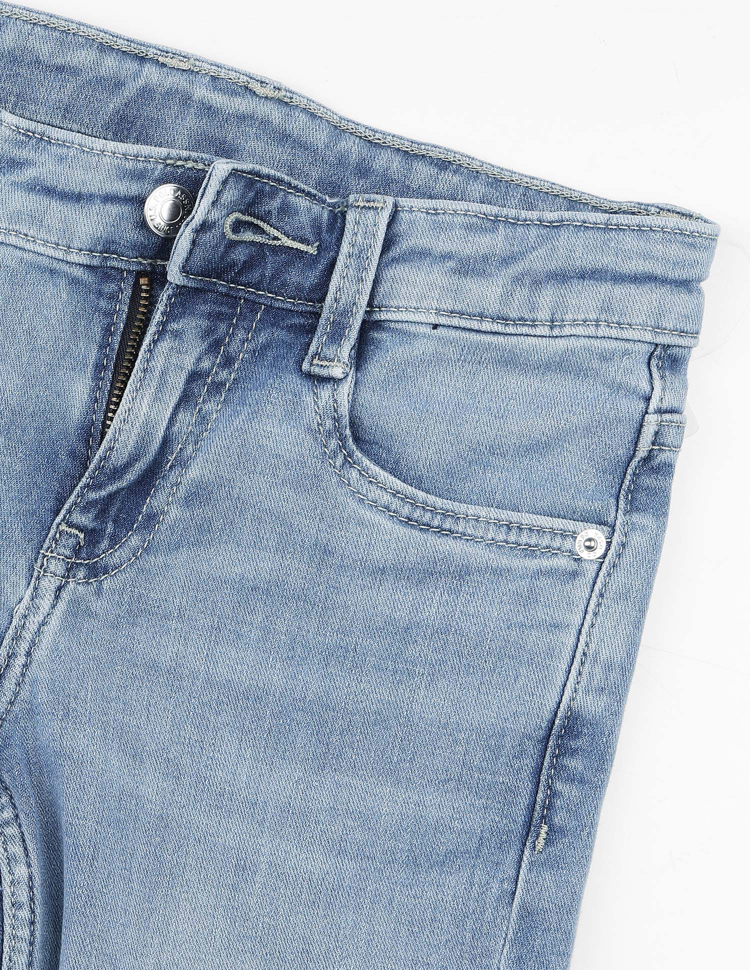 Slim Fit Whiskered Jeans Light Blue - U.S. Polo Assn. India | Large