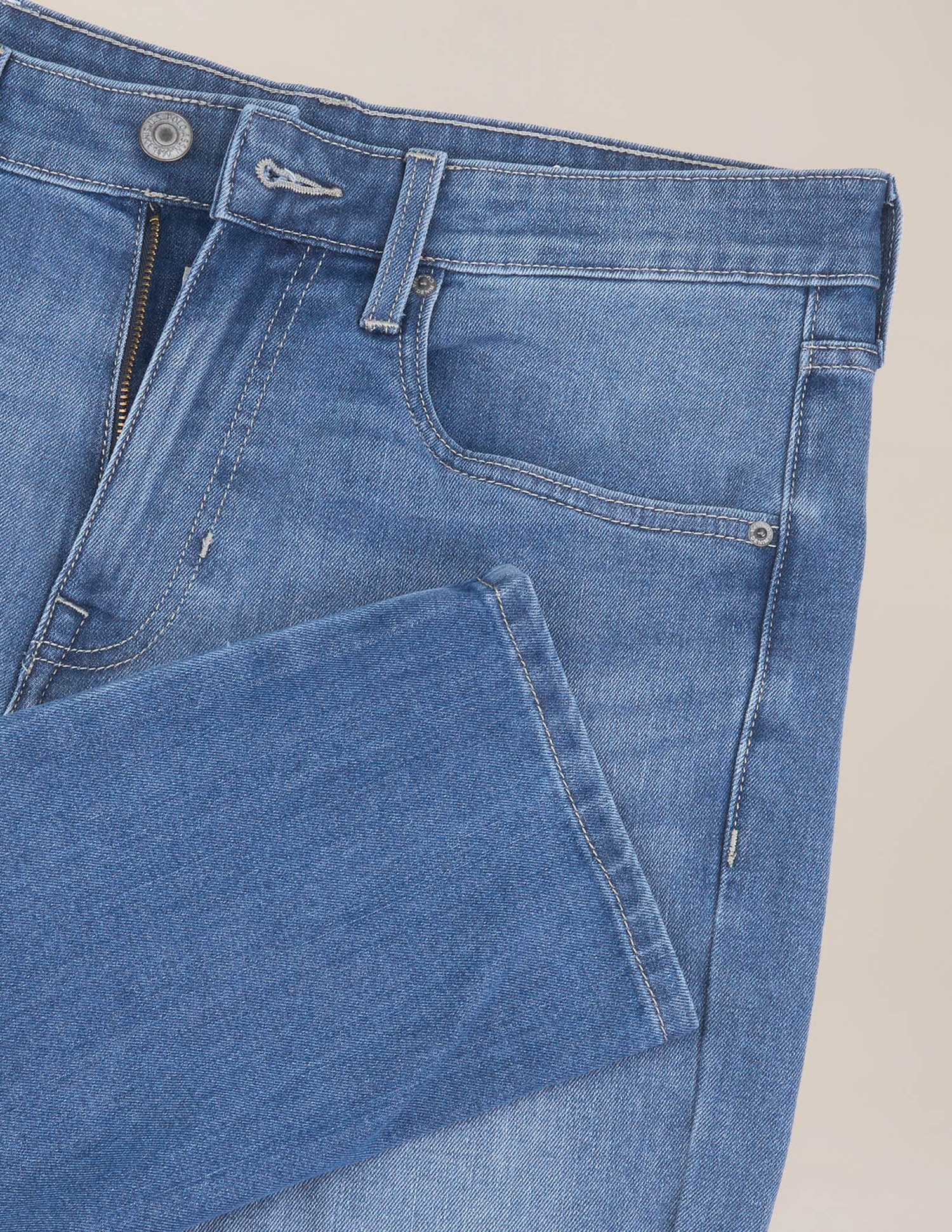 Cole Comfort Cropped Fit Blue Jeans Light Indigo - U.S. Polo Assn. India | Large