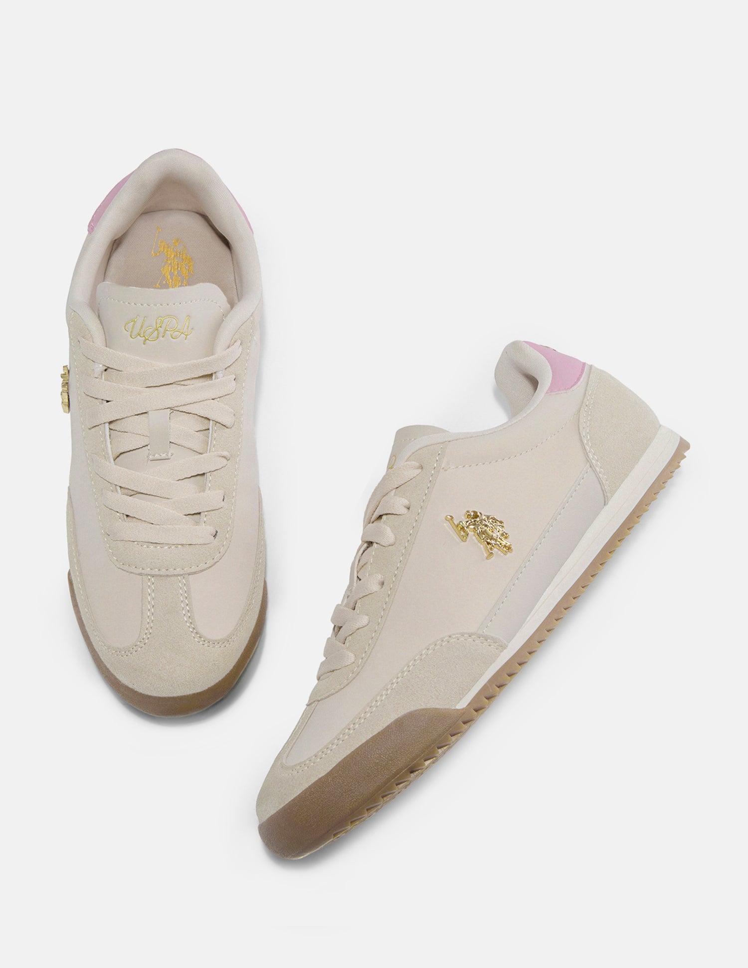 Keya Lace-Ups Sneakers Beige - U.S. Polo Assn. India | Large