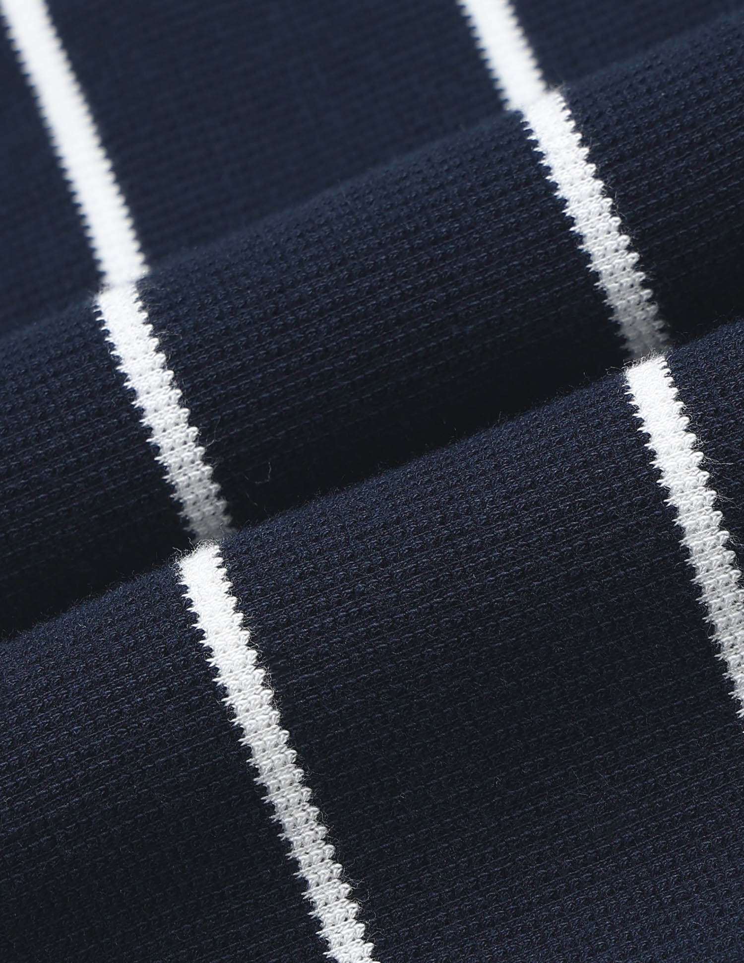 Vertical Striped Monochrome Polo Shirt Navy - U.S. POLO ASSN. | Large