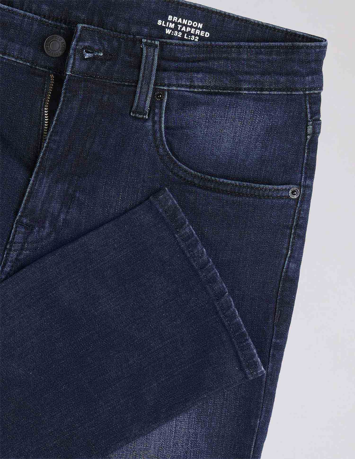 Brandon Slim Tapered Fit Blue Jeans Blue - U.S. POLO ASSN. | Large