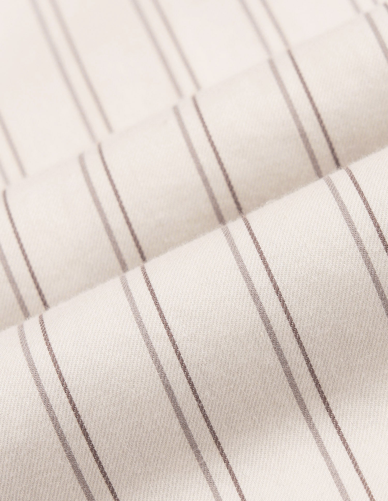 Vertical Striped Twill Shirt Ivory - U.S. Polo Assn. India | Large