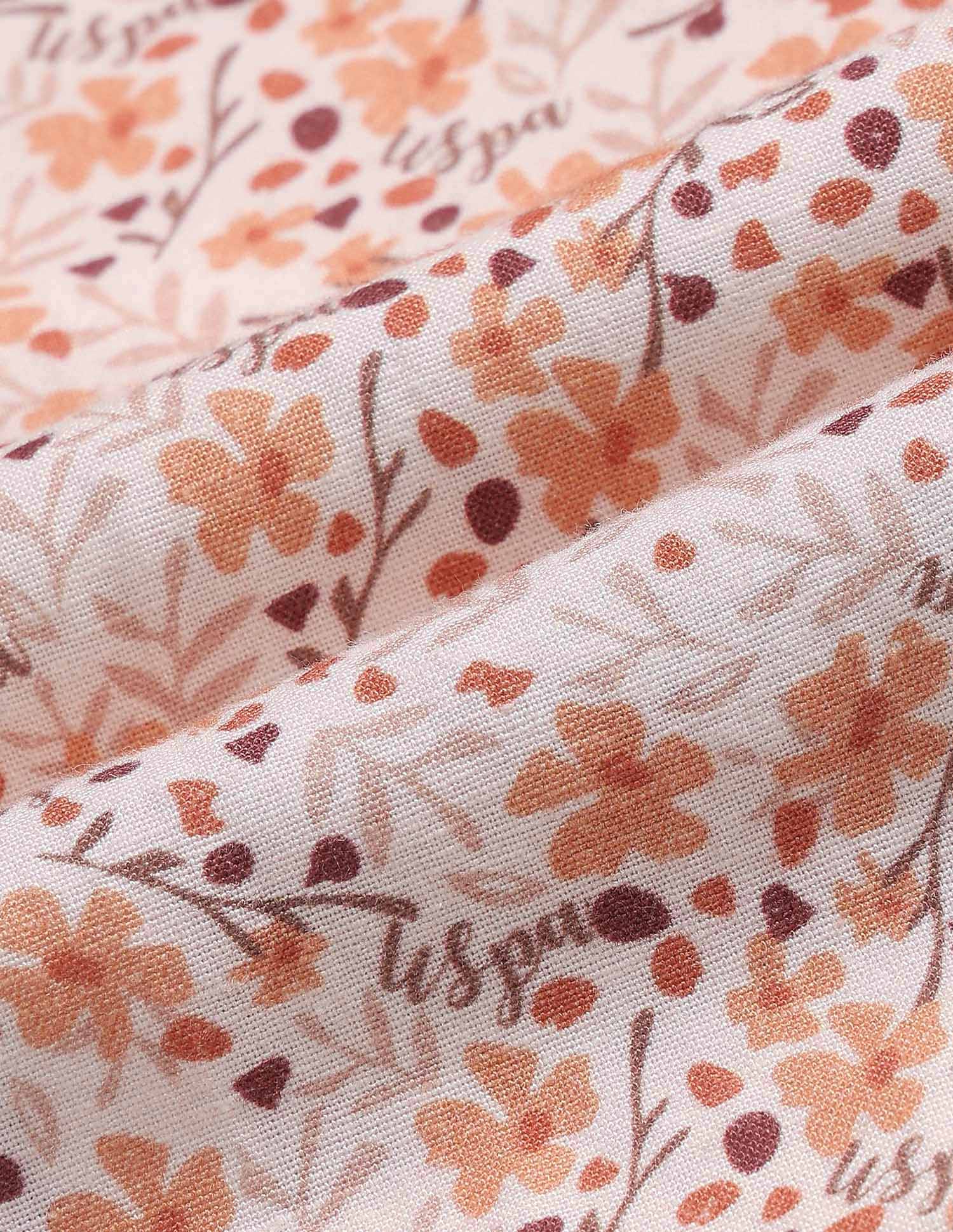 Girls Floral Brand Printed Regular Fit Top Multi6 - U.S. POLO ASSN. | Large