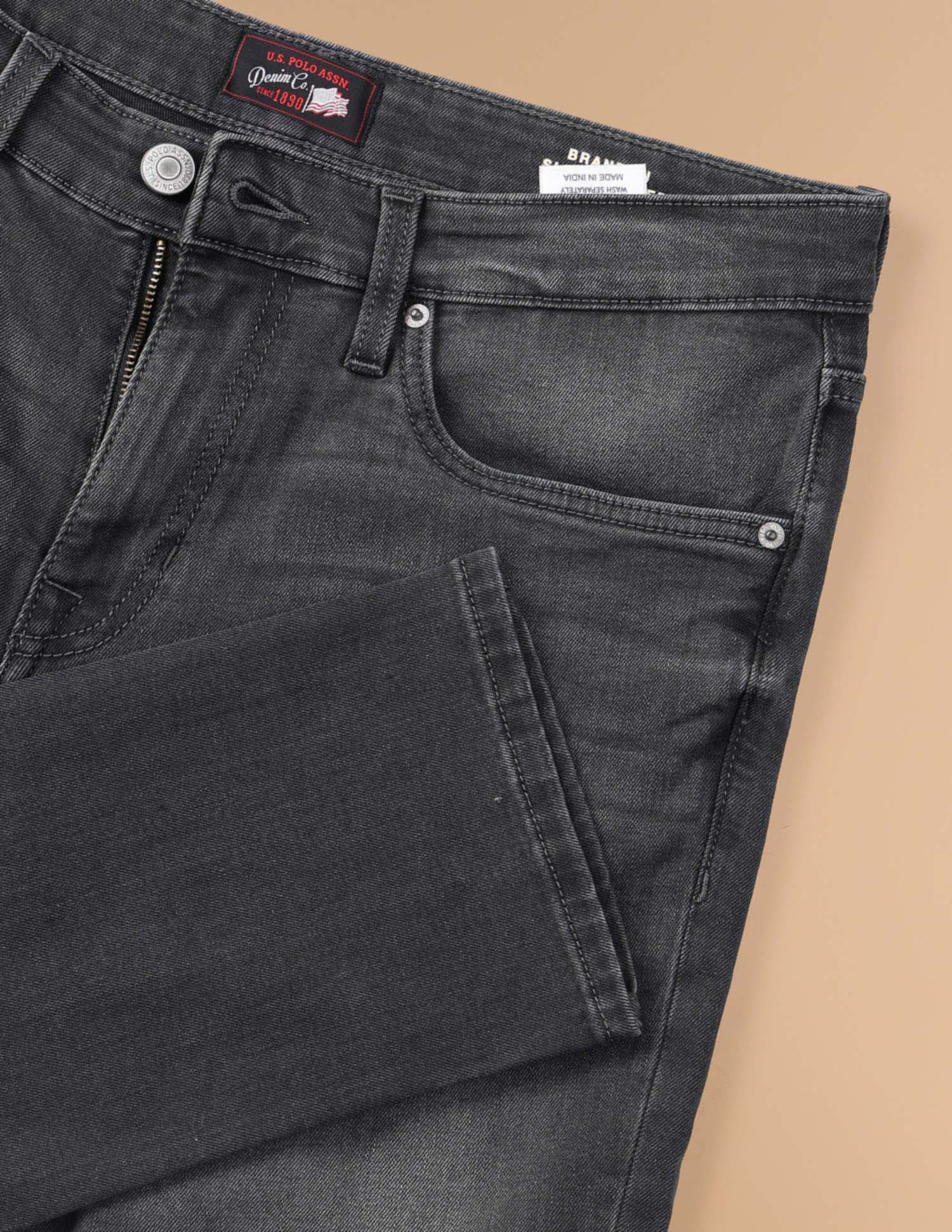 Brandon Slim Tapered Fit Jeans Grey - U.S. POLO ASSN. | Large