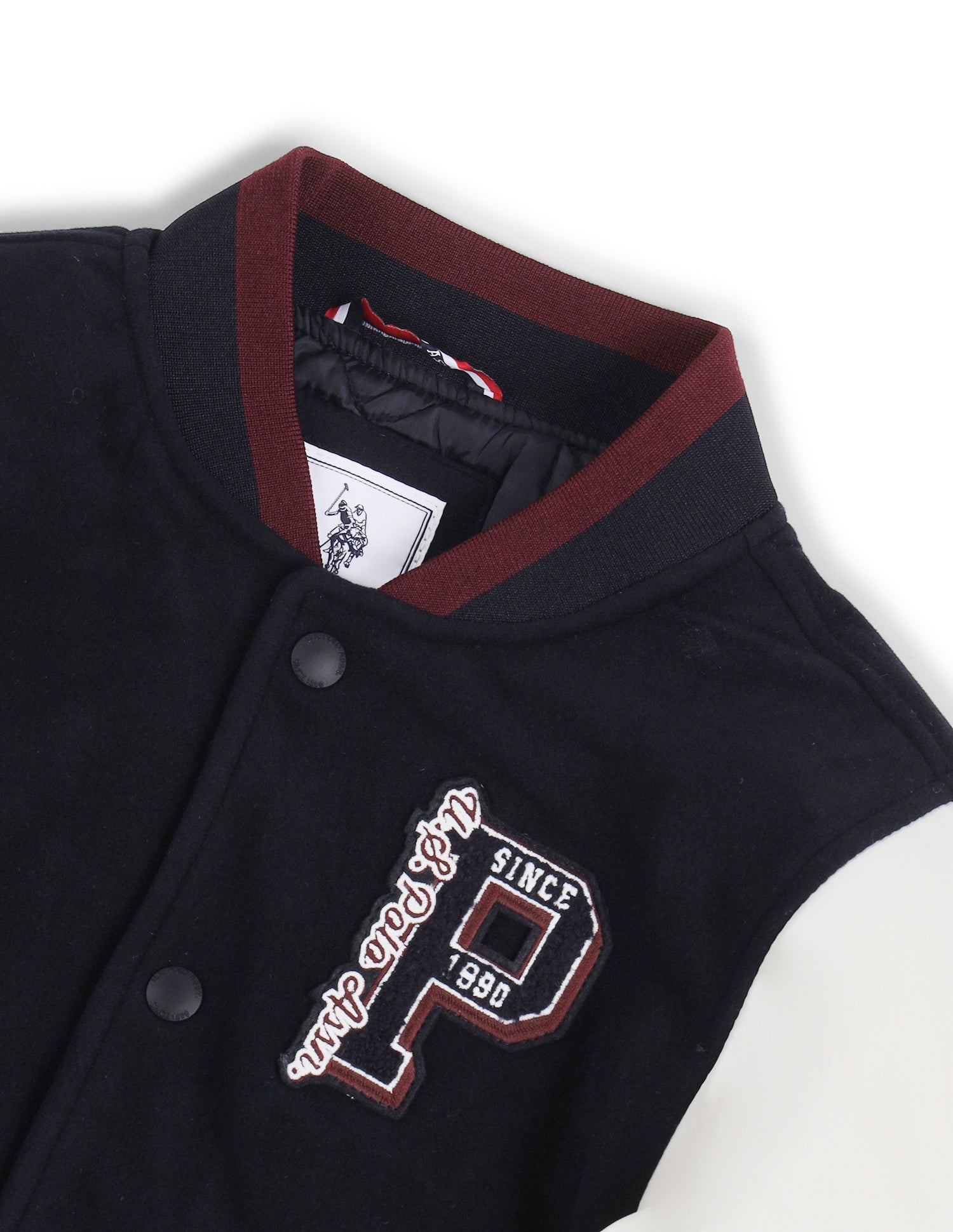 Boys Colour Blocked Spread Collar Jacket Navy - U.S. POLO ASSN. | Large