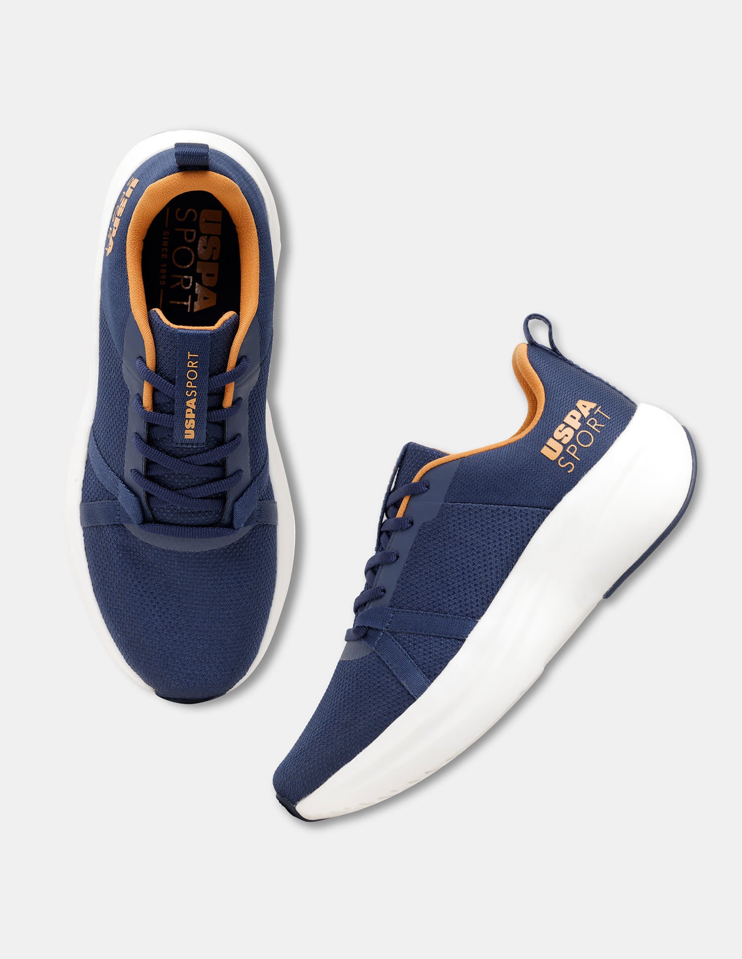 Men Blue Lance Uspa Sport Sneakers