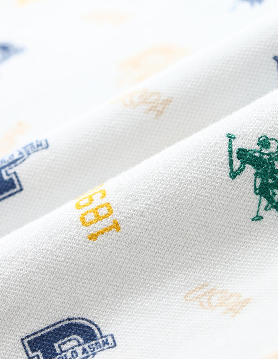 Regular fit Printed Polo Shirt White - U.S. Polo Assn. India | Large