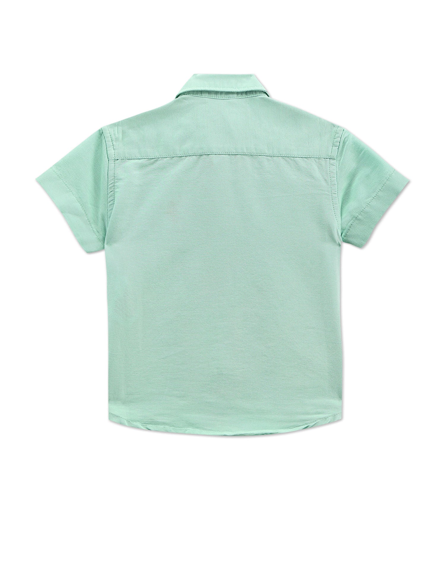Solid Cotton Shirt Mint - U.S. POLO ASSN. | Large