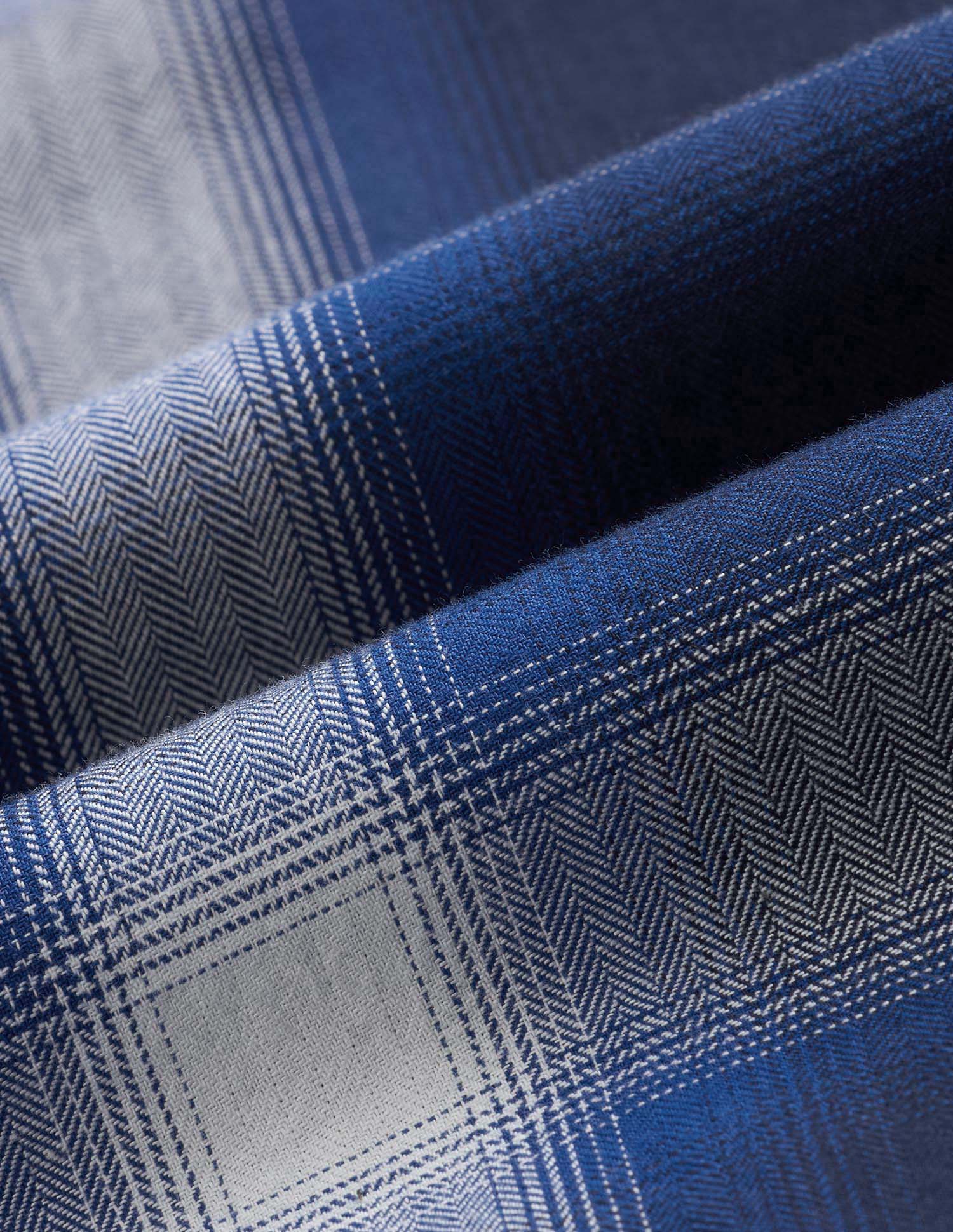Windowpane Checked Pure Cotton Shirt Navy - U.S. Polo Assn. India | Large