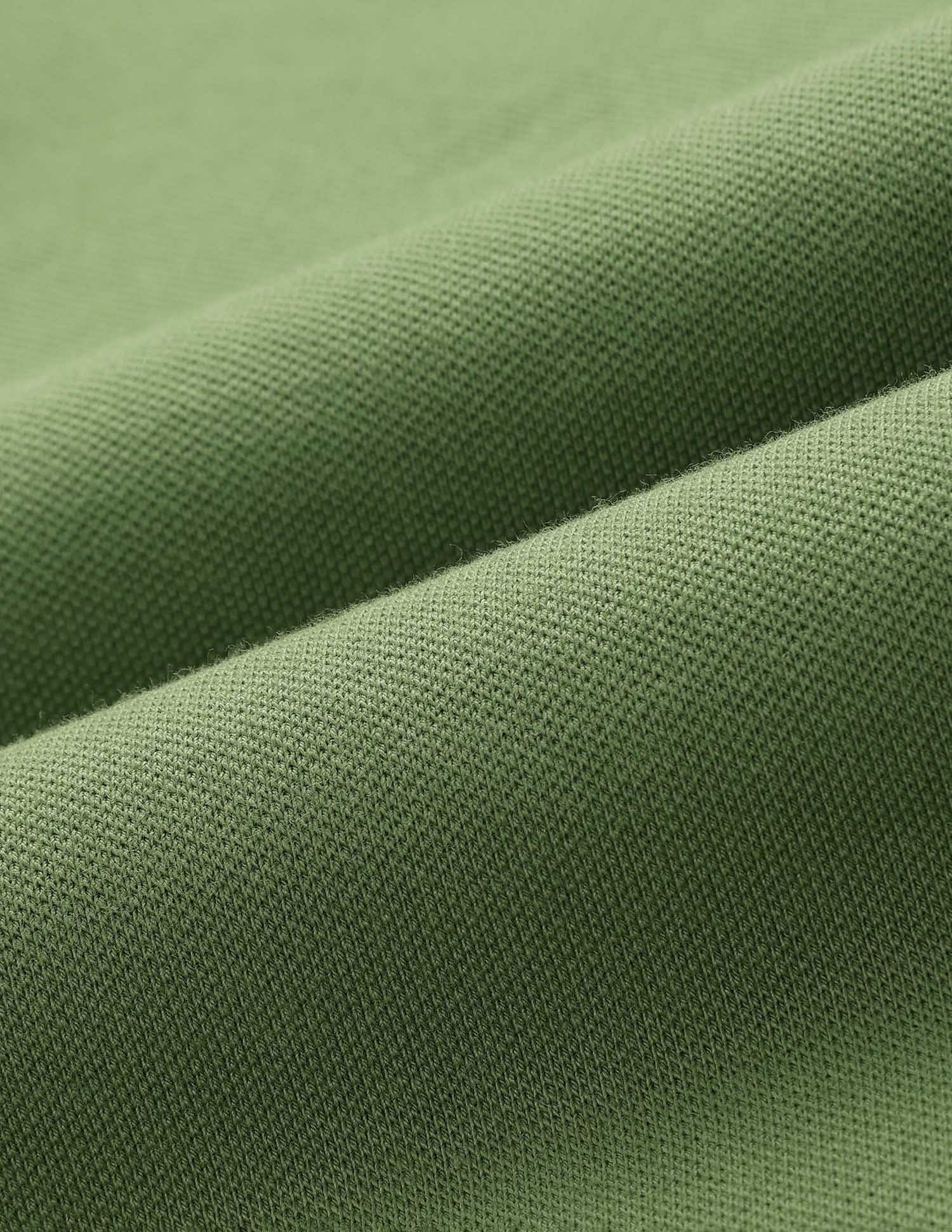 Jacquard Collar Regular Fit Polo Shirt Olive - U.S. POLO ASSN. | Large