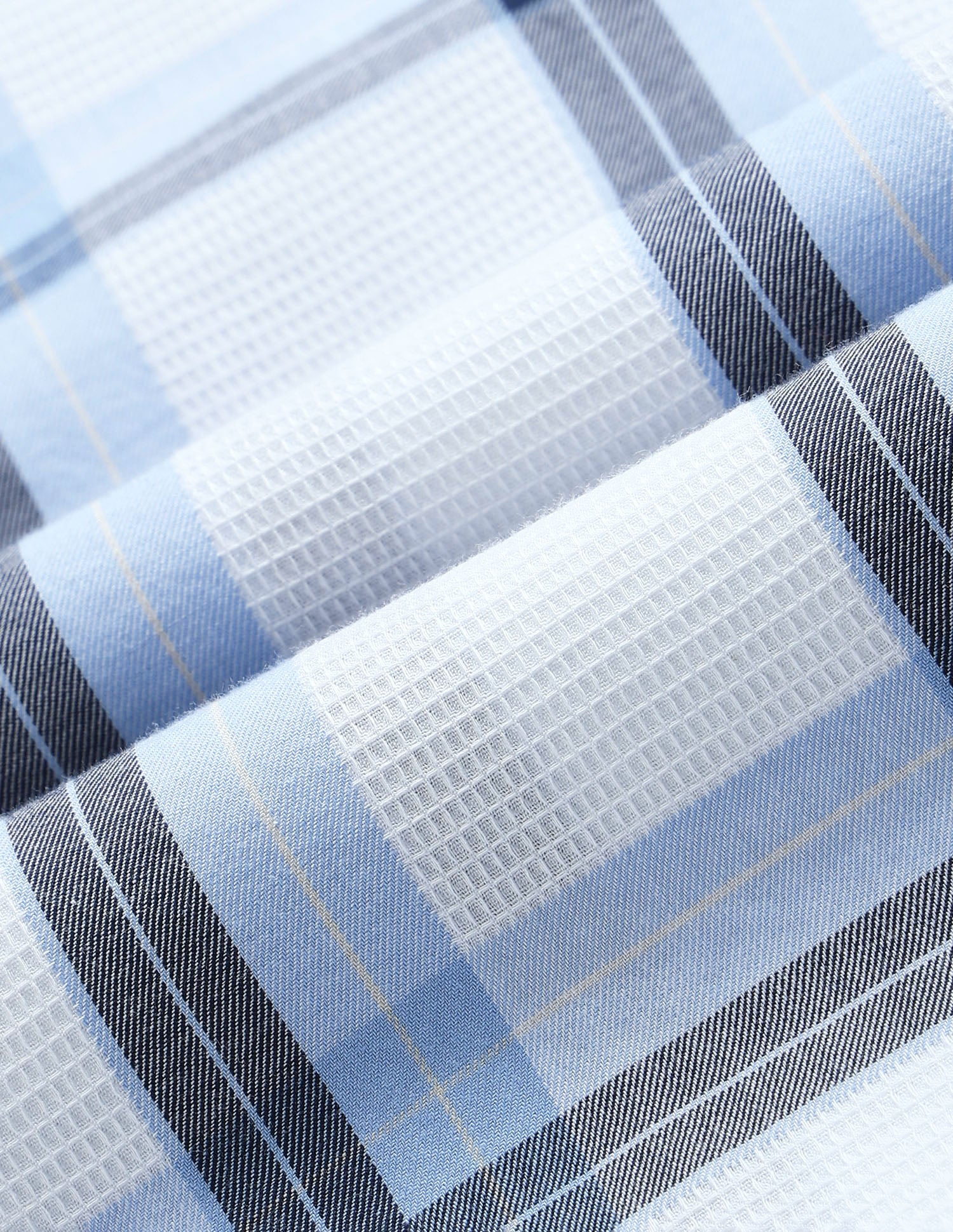 White Harbour Tartan Checked Shirt Blue - U.S. Polo Assn. India | Large