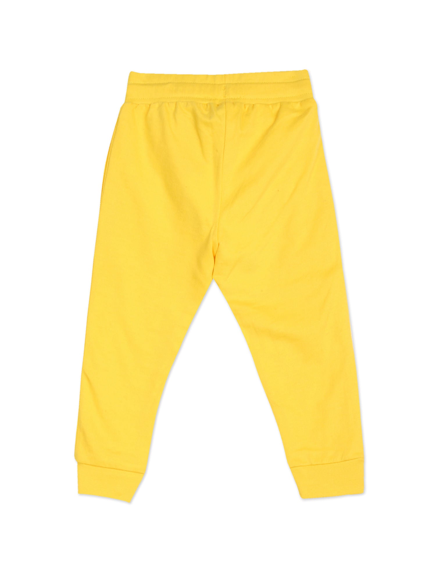 Drawstring Waist Solid Joggers Yellow - U.S. POLO ASSN. | Large