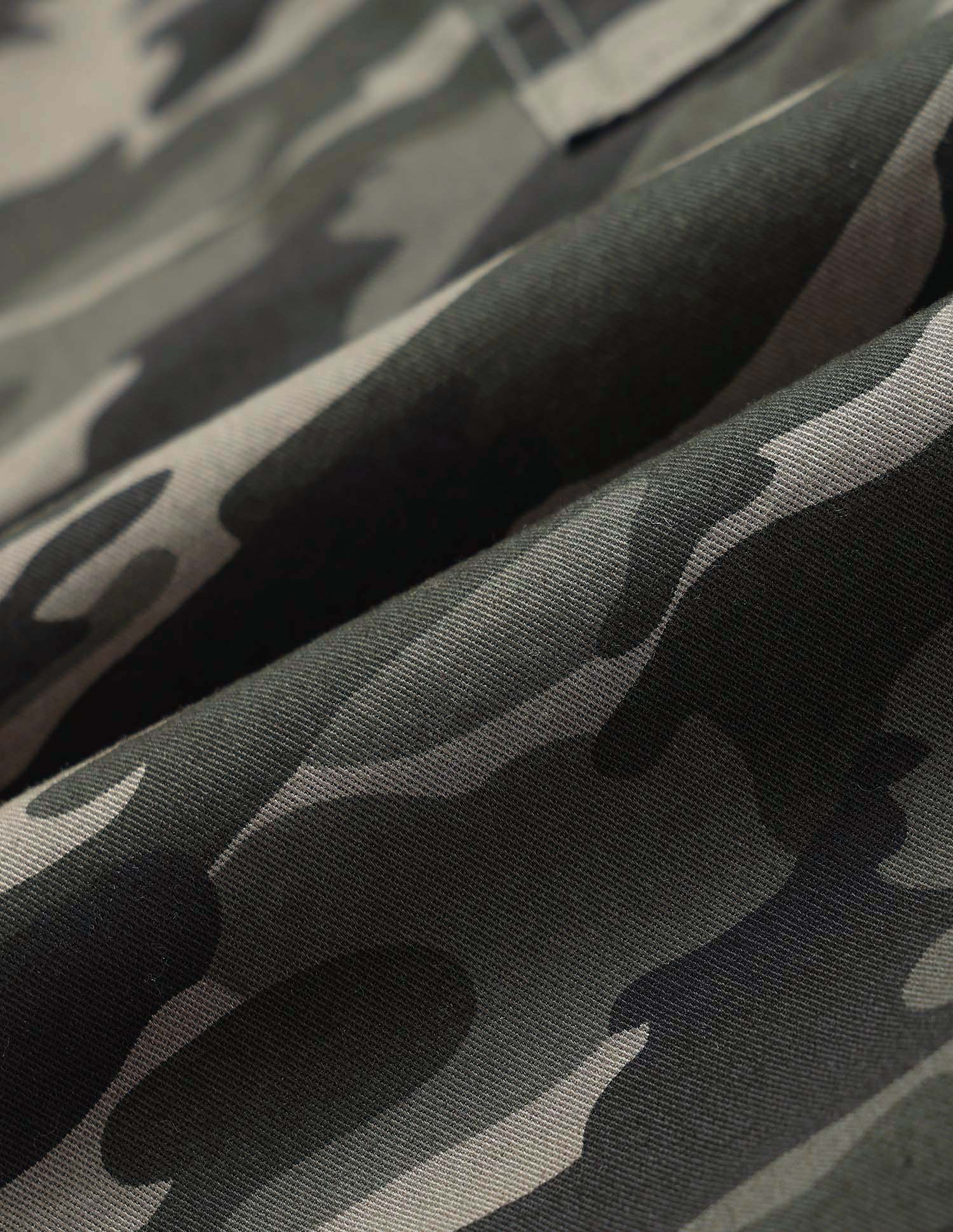 Boys Camouflage Printed Regular Fit Cargos Olive - U.S. POLO ASSN. | Large