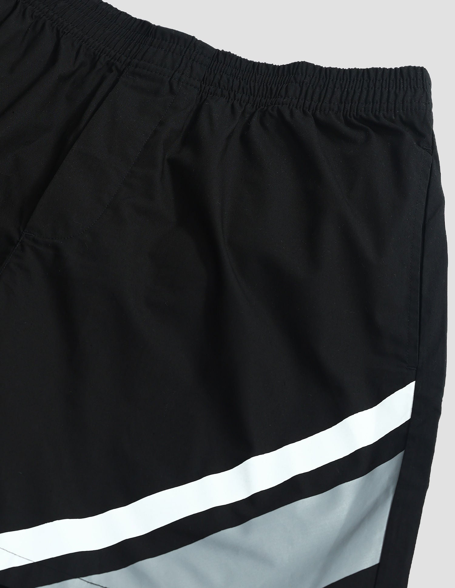 Mid Rise Solid OEX06 Shorts - Pack Of 1 Black Paneled - U.S. POLO ASSN. | Large