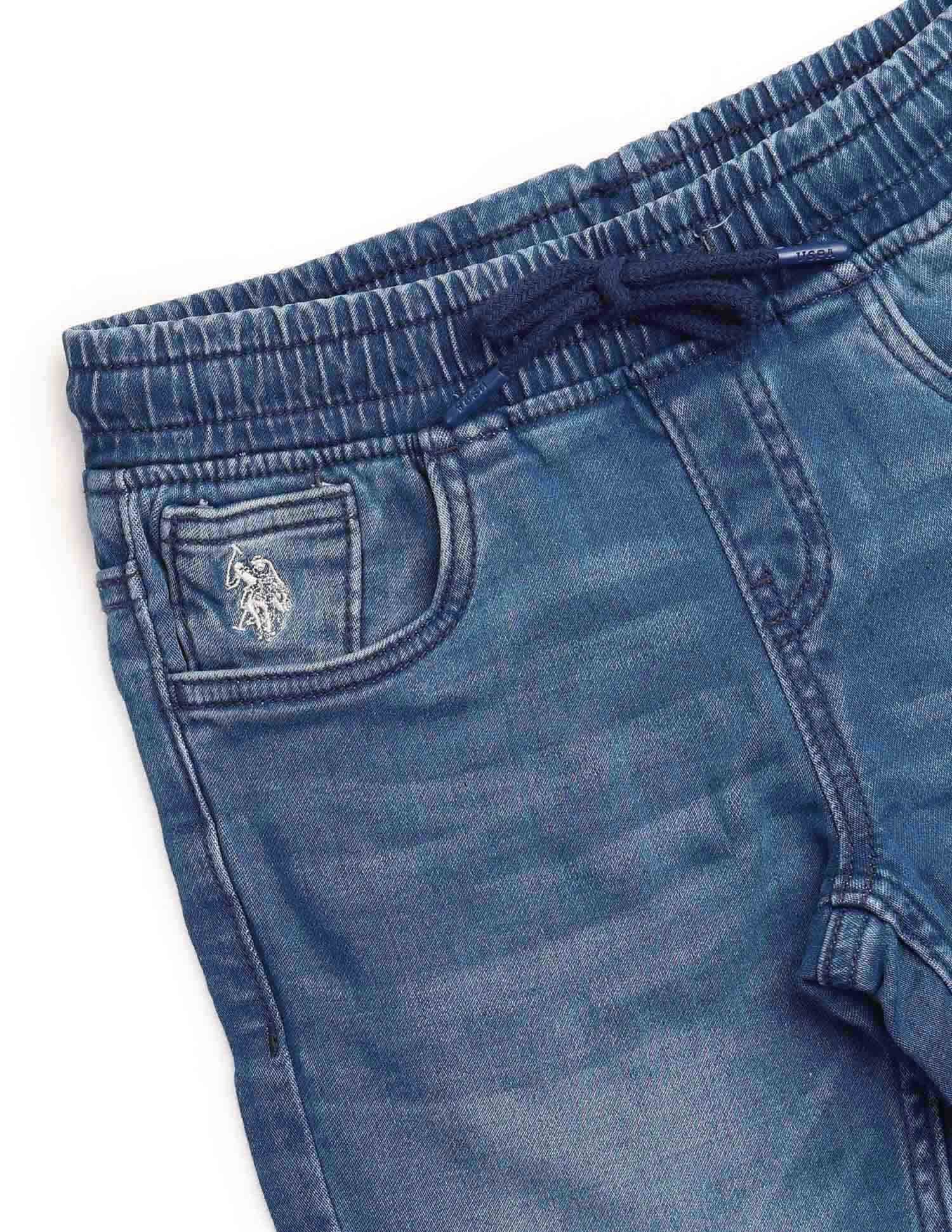 Boys Regular Fit Blue Jeans Blue - U.S. POLO ASSN. | Large