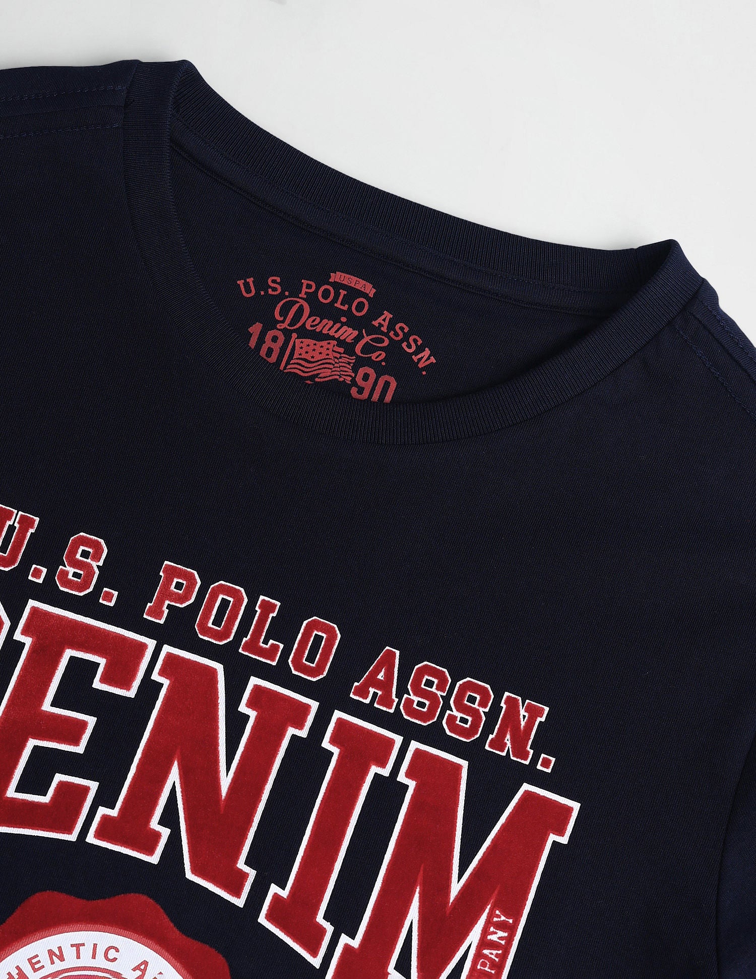 Muscle Fit Appliqued T-Shirt Navy - U.S. Polo Assn. India | Large