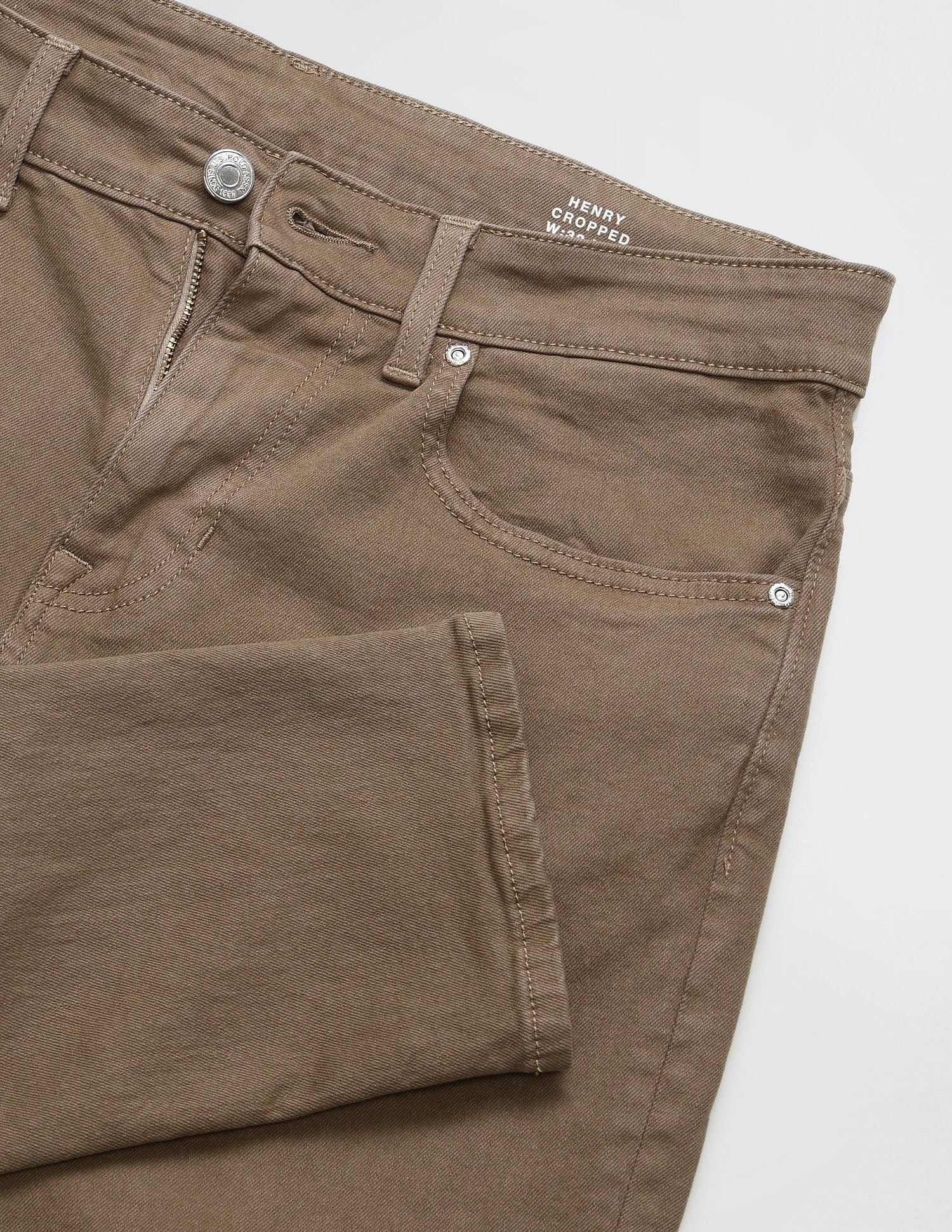 Henry Cropped Fit Jeans Khaki - U.S. POLO ASSN. | Large