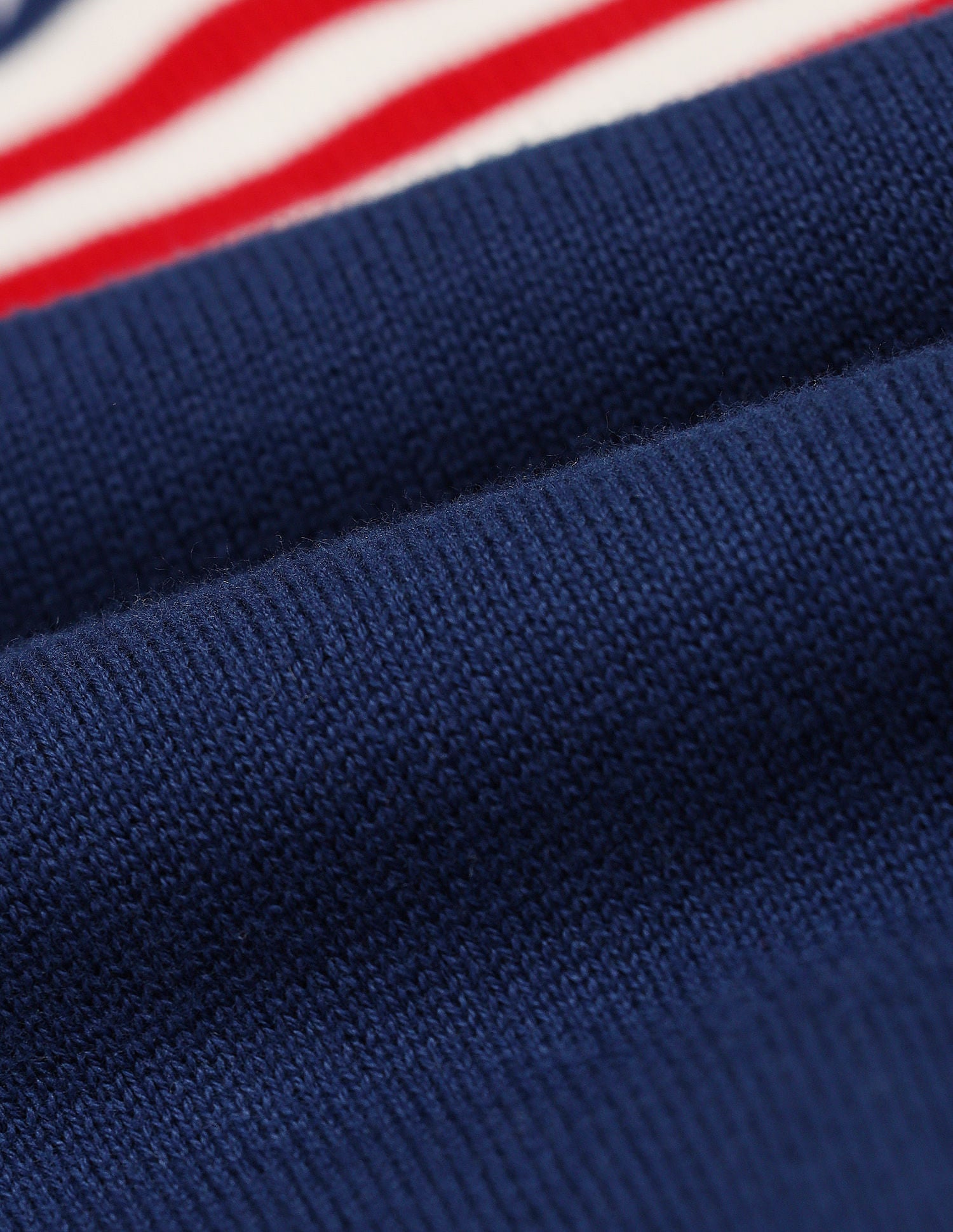 Brand Printed Turtle Neck Sweater Navy - U.S. Polo Assn. India | Large
