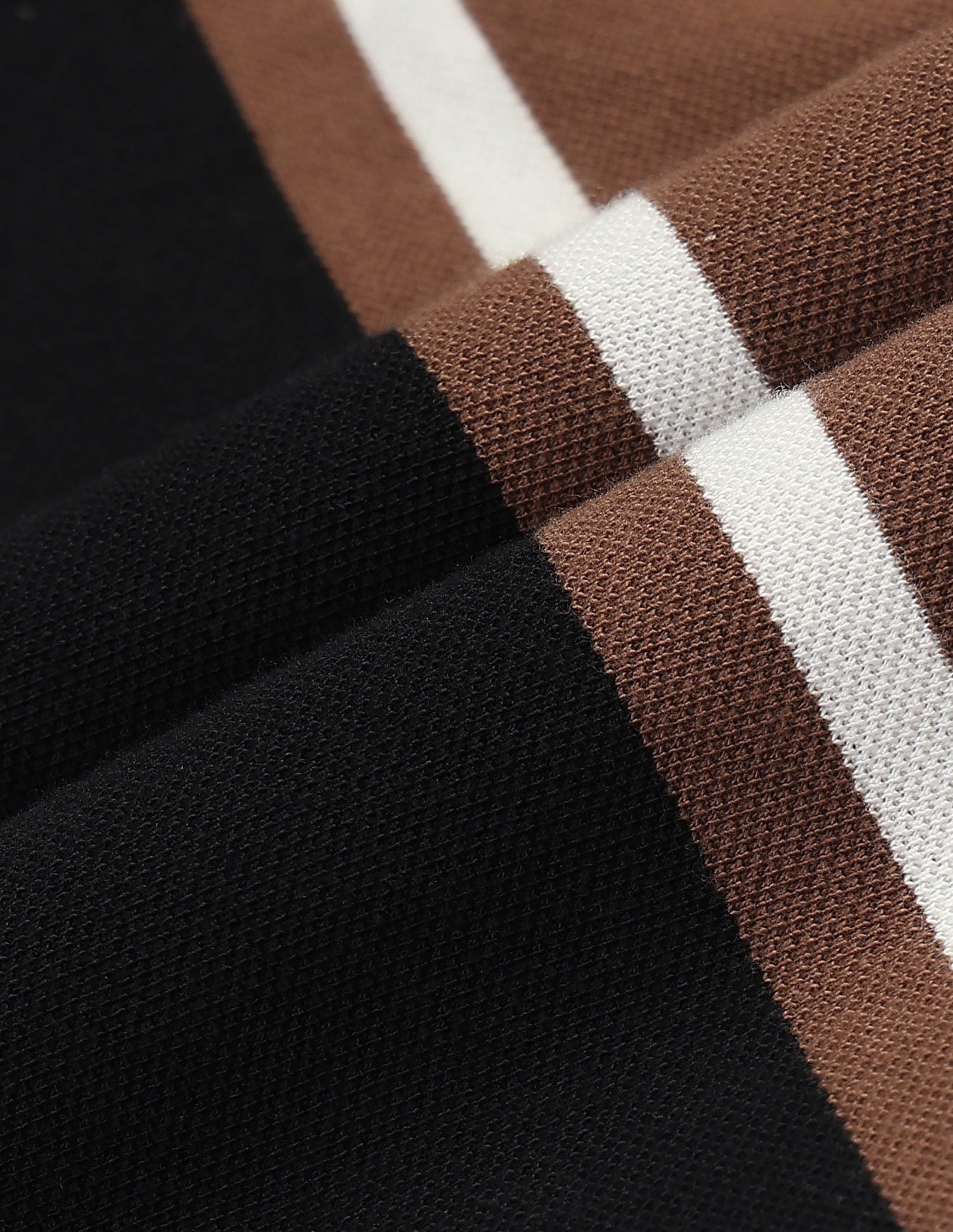 Vertical Striped Colorblocked Sotogrande Polo Shirt Brown - U.S. Polo Assn. India | Large