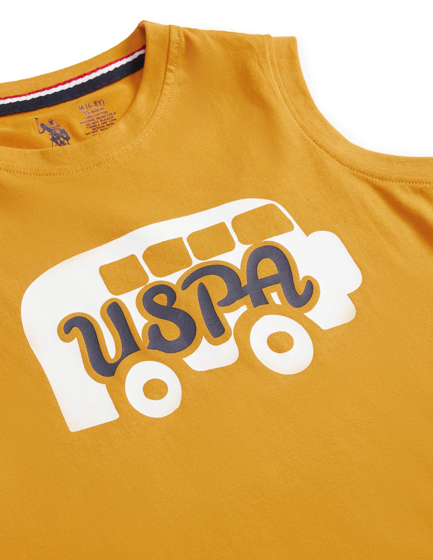 Graphic Print LKE02 Lounge T-Shirt - Pack Of 1 Mustard - U.S. POLO ASSN. | Large