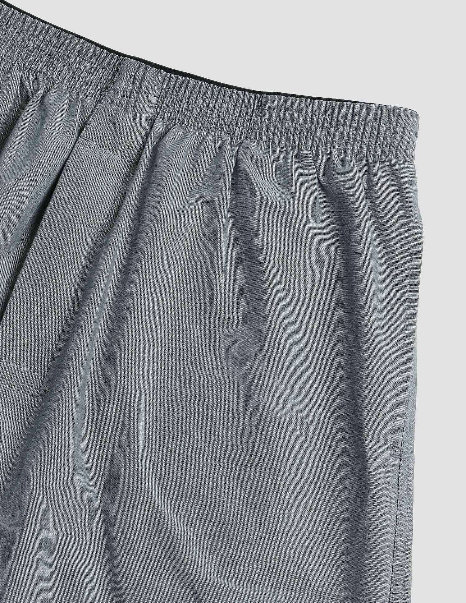 Pure Cotton EX003  Boxer Shorts - Pack of 1 Black Chambray - U.S. POLO ASSN. | Large