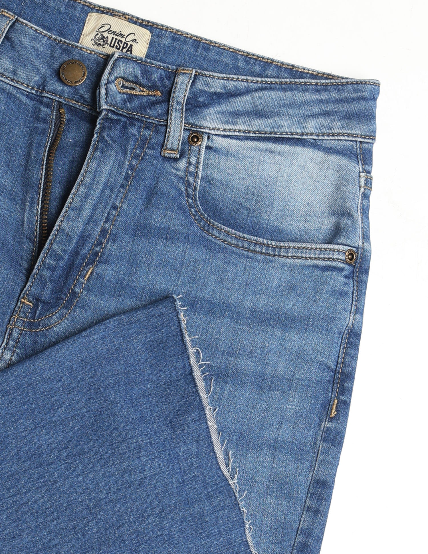 High Rise Extreme Flared Fit Jeans Blue - U.S. Polo Assn. India | Large