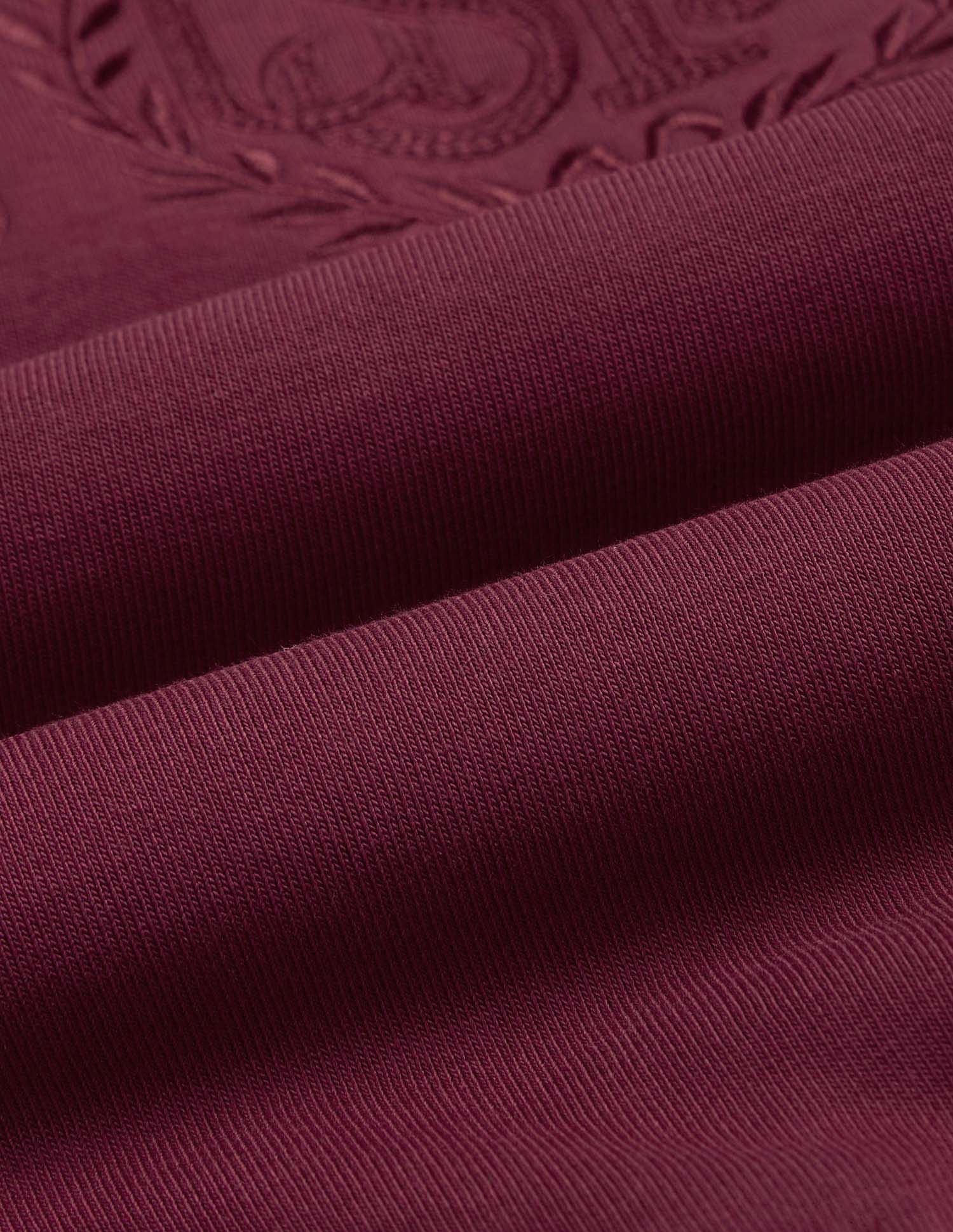 Foil Print Raglan Sleeve Sweatshirt Wine - U.S. POLO ASSN. | Large